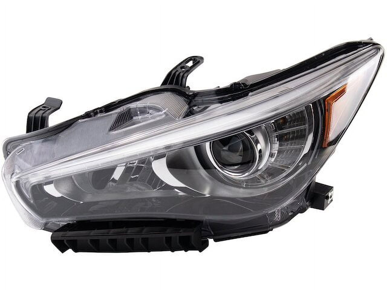 Left Headlight Assembly - Compatible with 2014 - 2017 INFINITI Q50 2015 2016