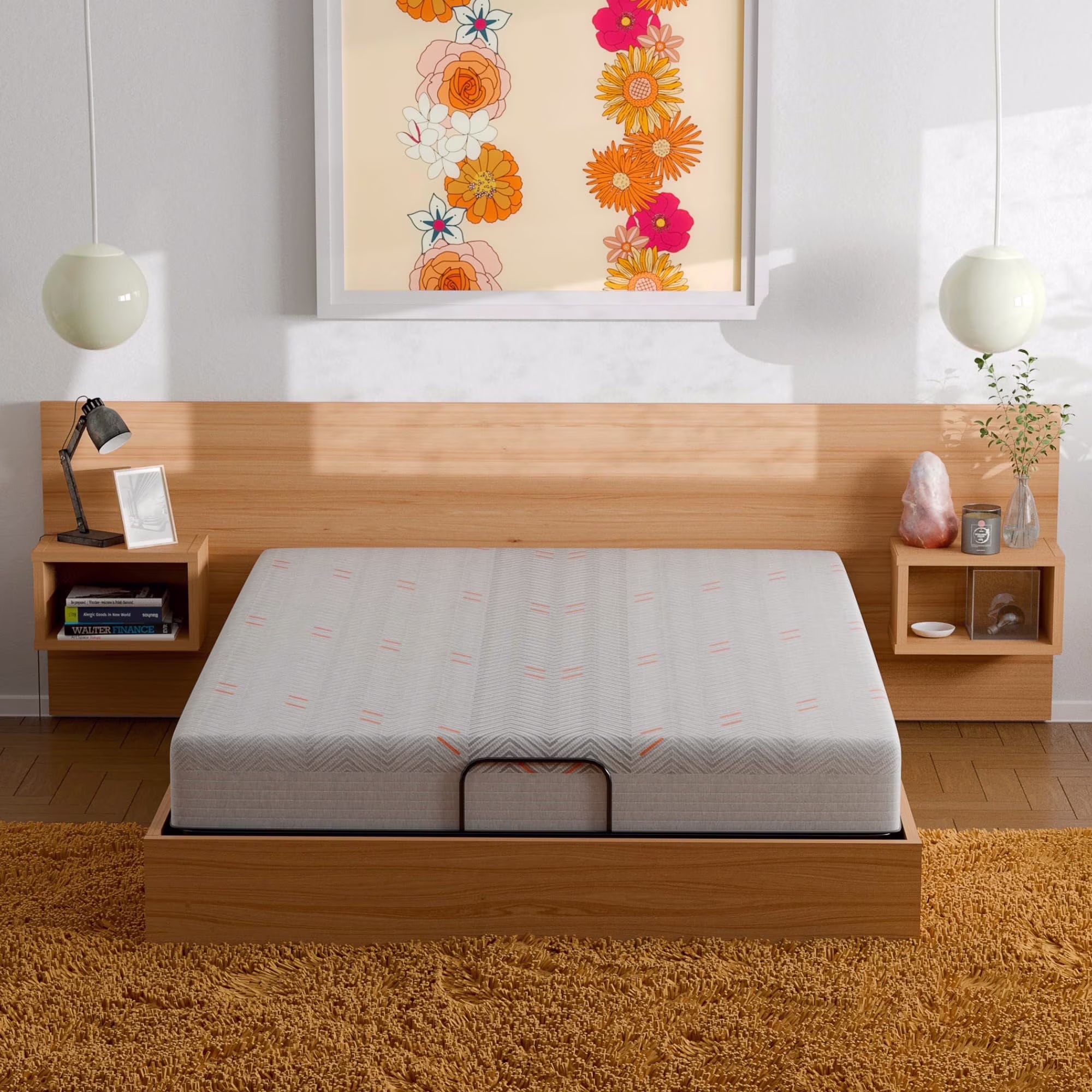 Tulo by Mattress Firm Green Tea Hybrid 8" Firm Mattress in a Box, Breathable, Pressure Relief, Reduces Motion Transfer, Twin