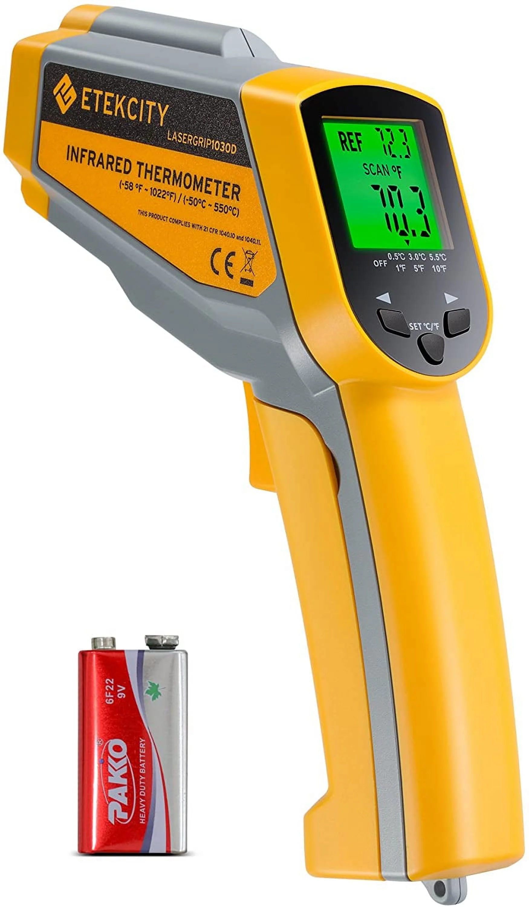 Etekcity Infrared Thermometer Temperature Gun Dual Laser