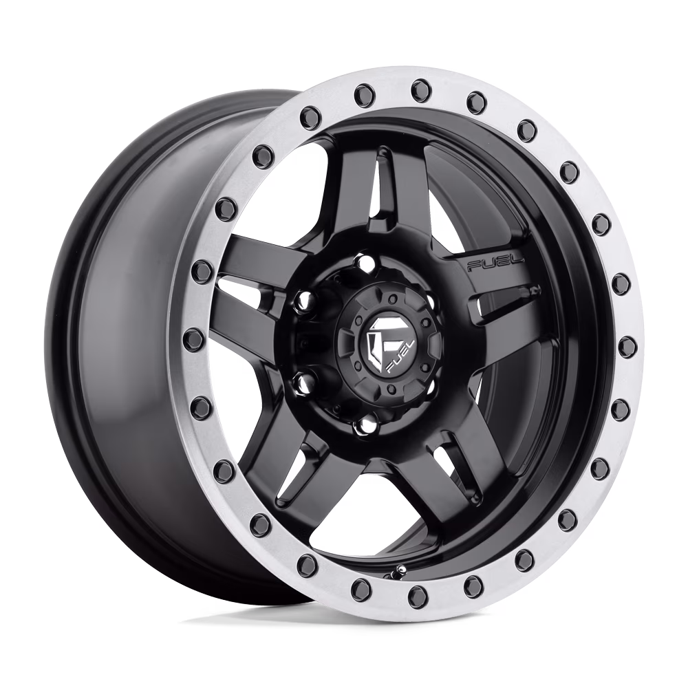 Fuel D557 Anza 18X8 5X110 27Et 72.56Cb Matte Black Gun Metal Ring Wheel