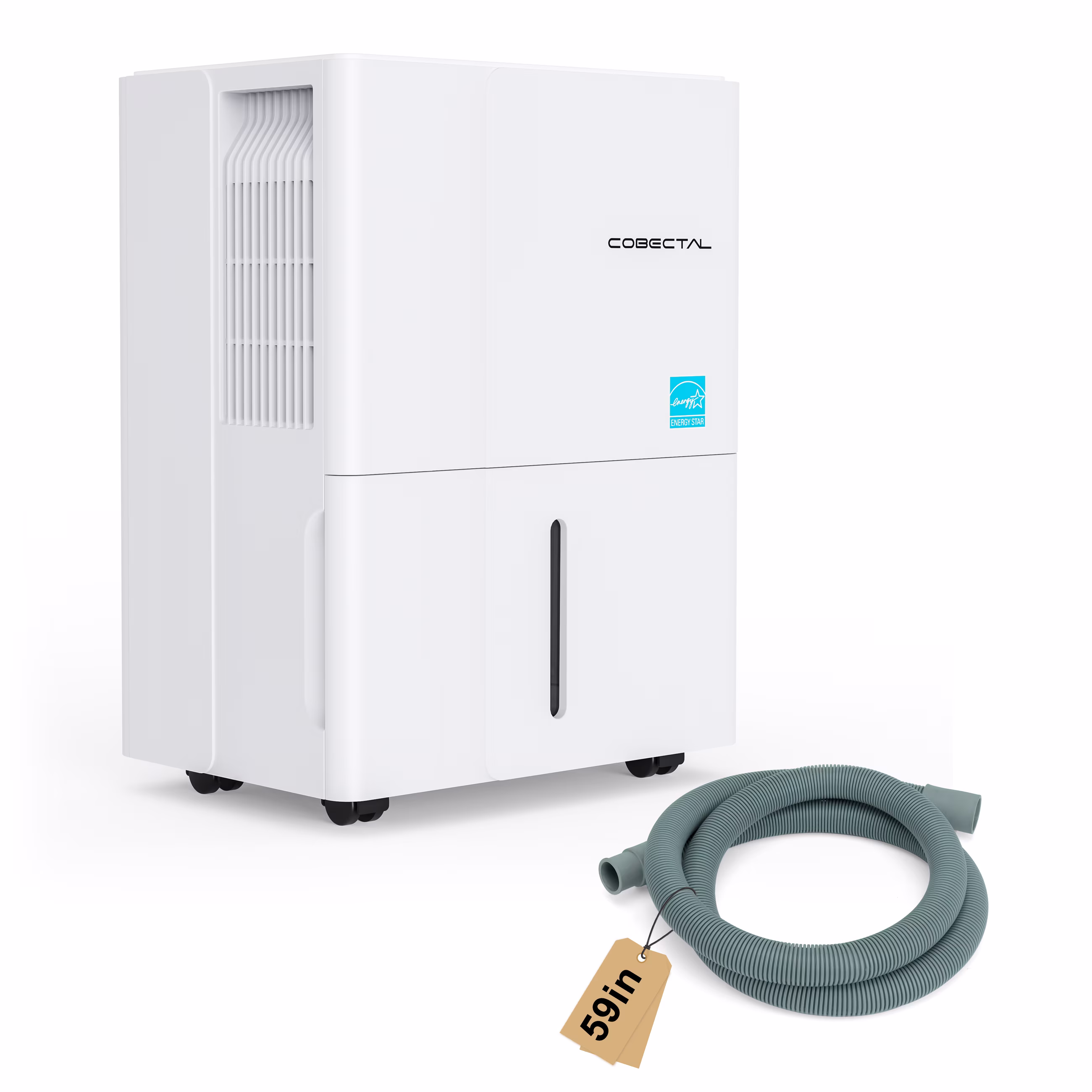 Cobectal 22 Pints Portable Dehumidifier for Basement and Home 1500 Sq. ft with 1.2gal Water Tank
