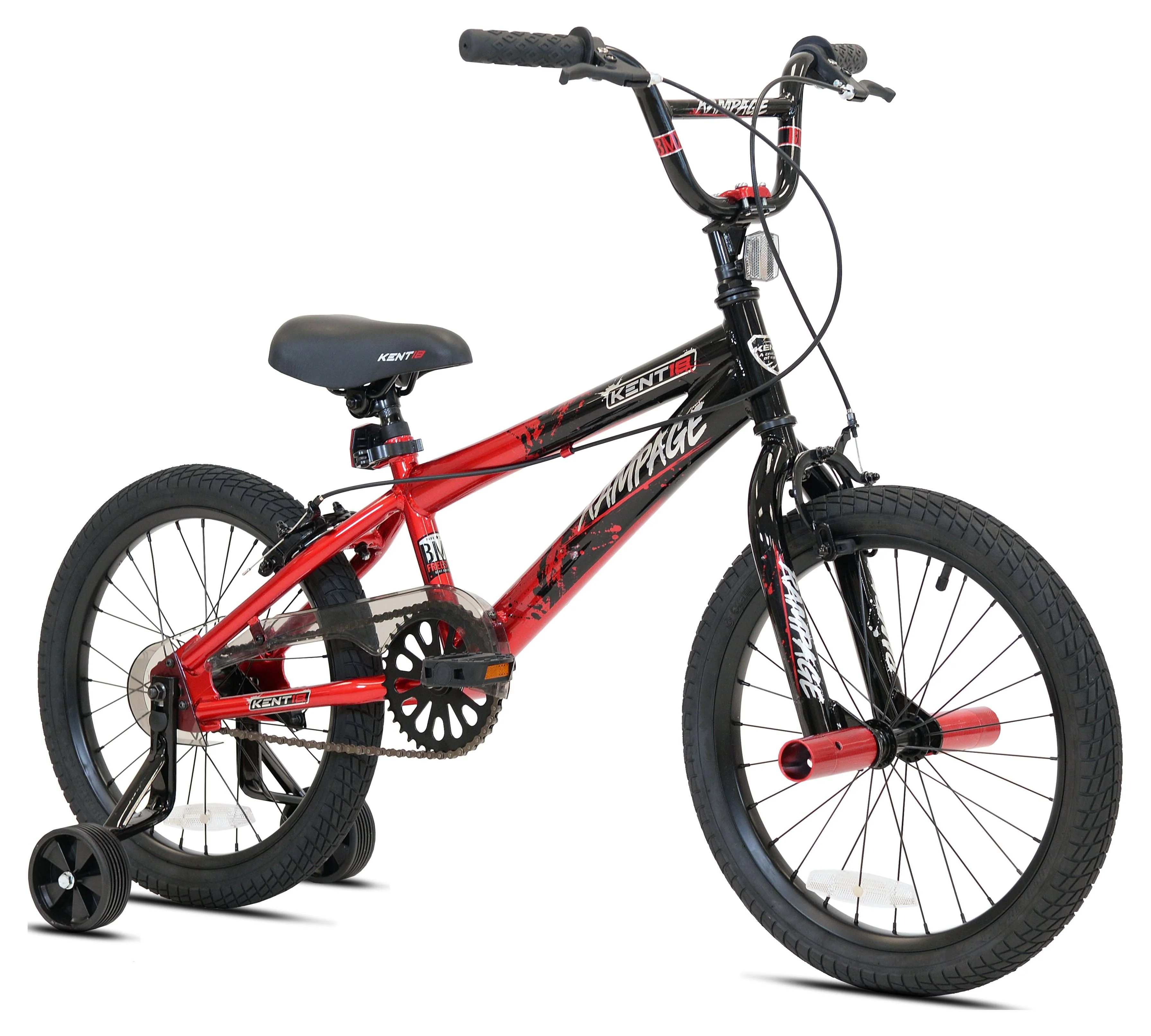 Kent Bicycles 18 in. Rampage Boy's BMX Child Bicycle, Red and Black