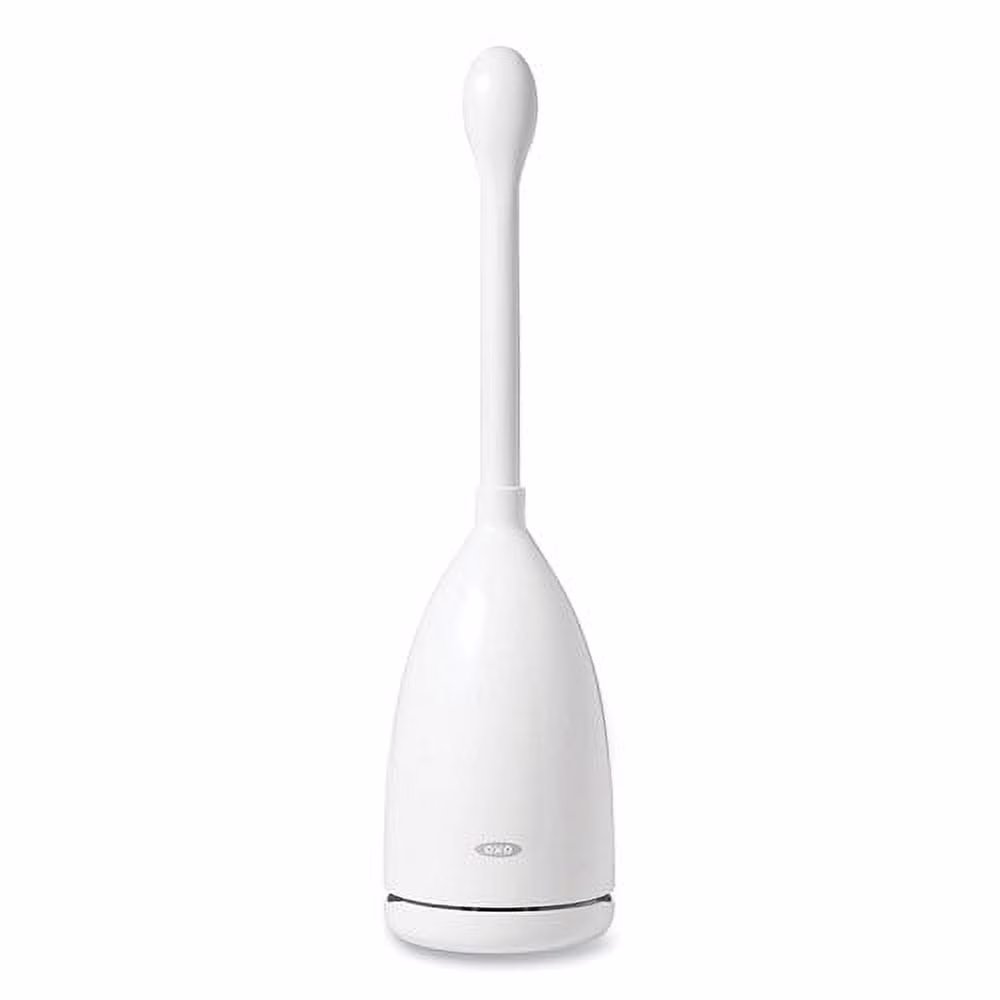Good Grips Nylon Toilet Brush With Canister, White | Bundle of 10 Each