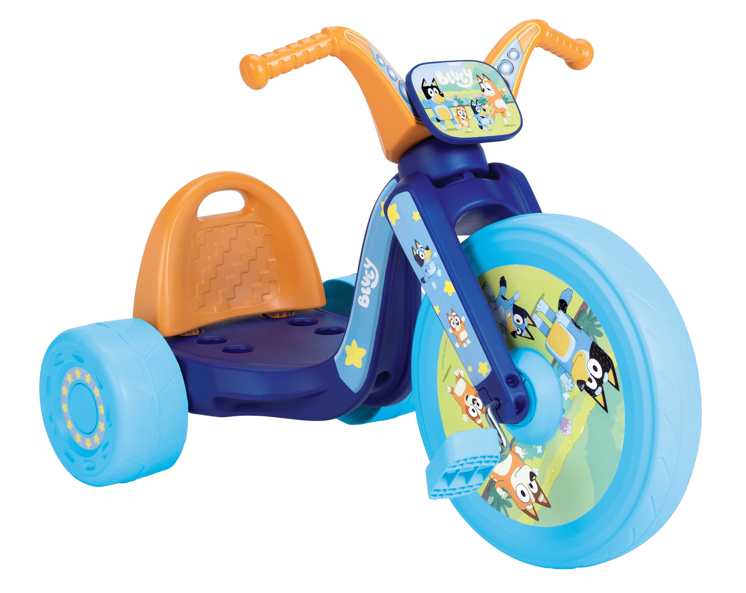 Fly Wheels Bluey Tricycle with 15 inch Front Wheel with Light Child Age 3 to 7 Years