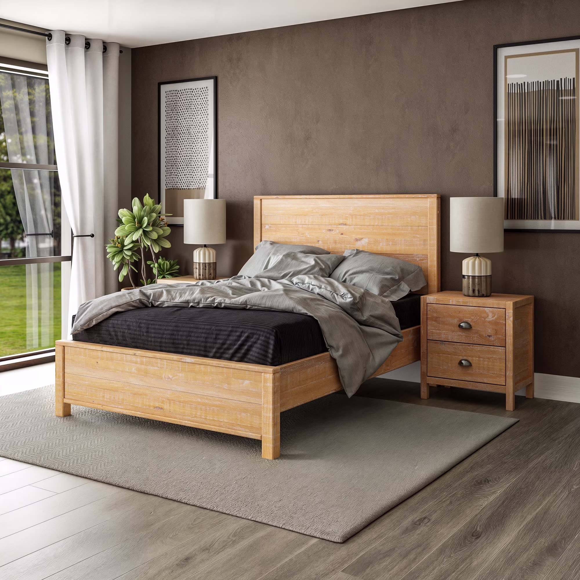 Standard Baja Bed - Full Size - Barnwood Finish