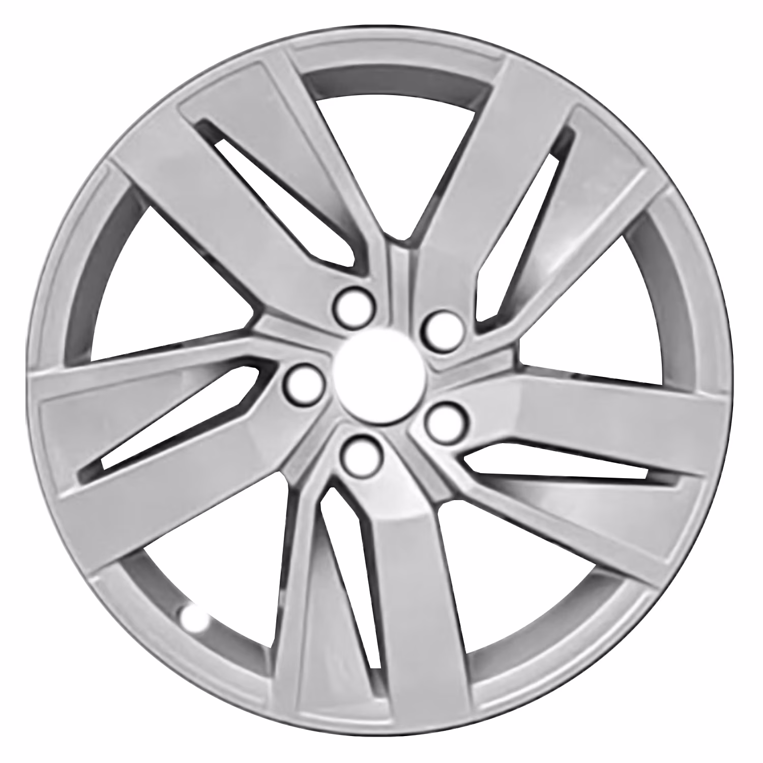 Pre-Owned Original Equipment Machined and Painted Gloss Black Aluminum Wheel 18 x 8 fits 2021-2023 Volkswagen Atlas (Good)