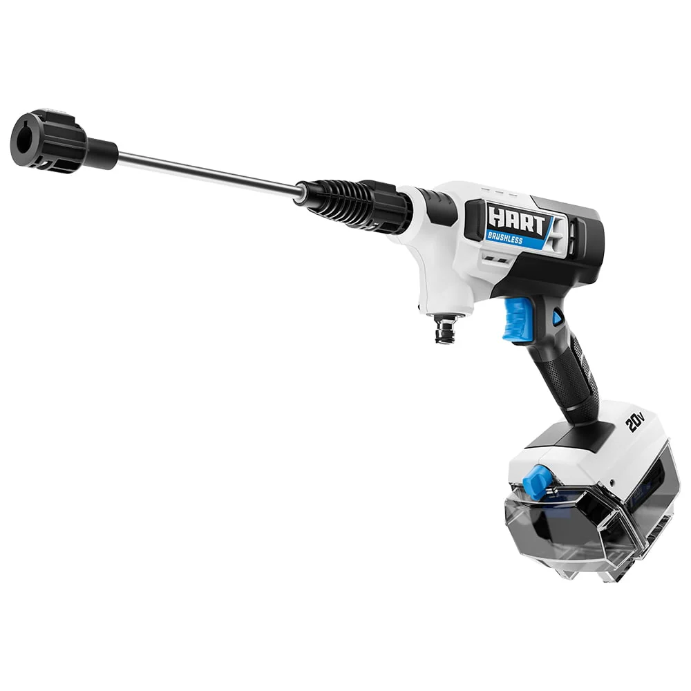 HART 20-Volt Cordless Brushless 600PSI Power Cleaner Kit (1) 20-Volt 4.0Ah Lithium-Ion Battery