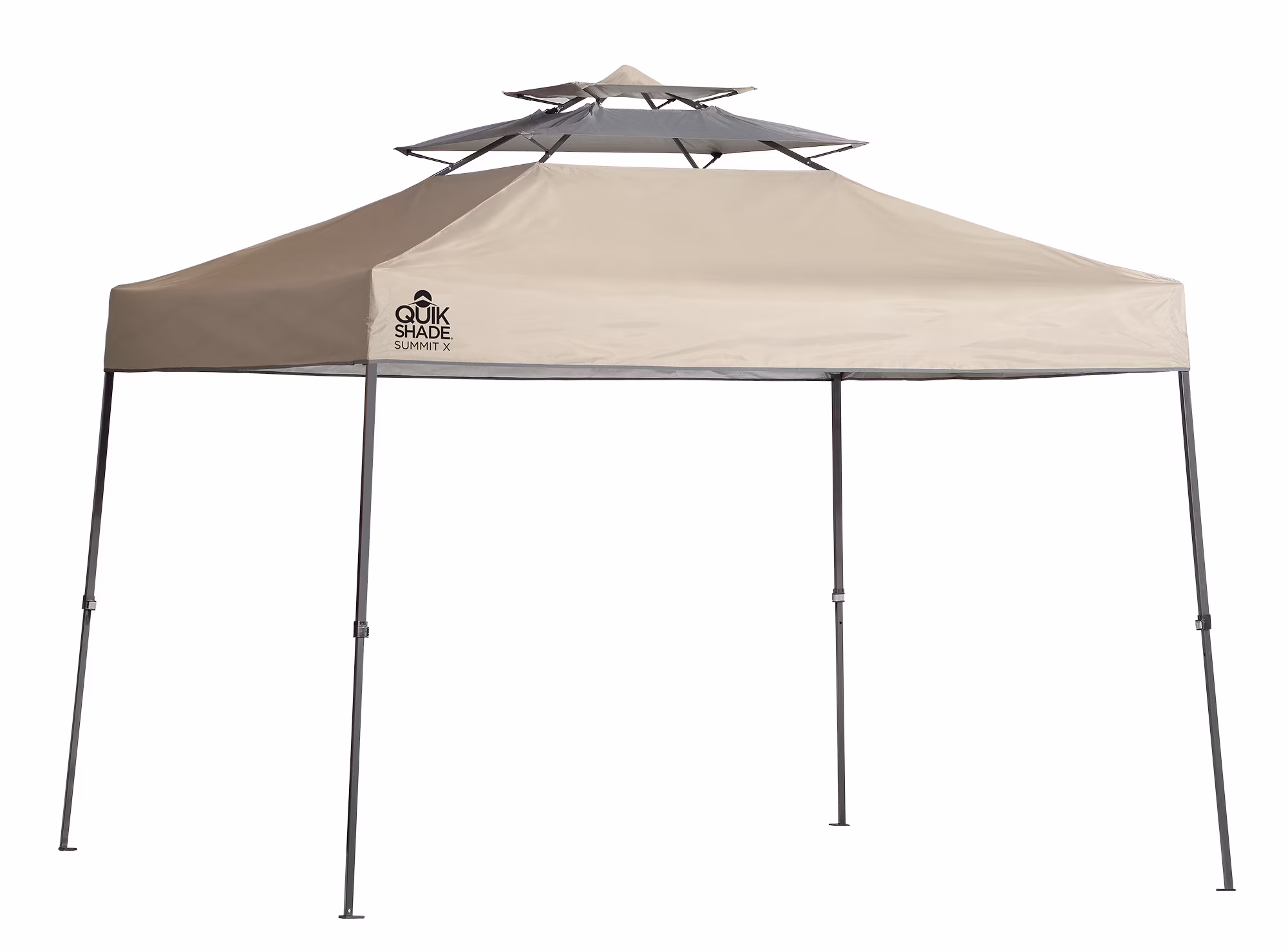 Quik Shade Summit 10x10 Straight Leg Pop Up Canopy Tent, Taupe