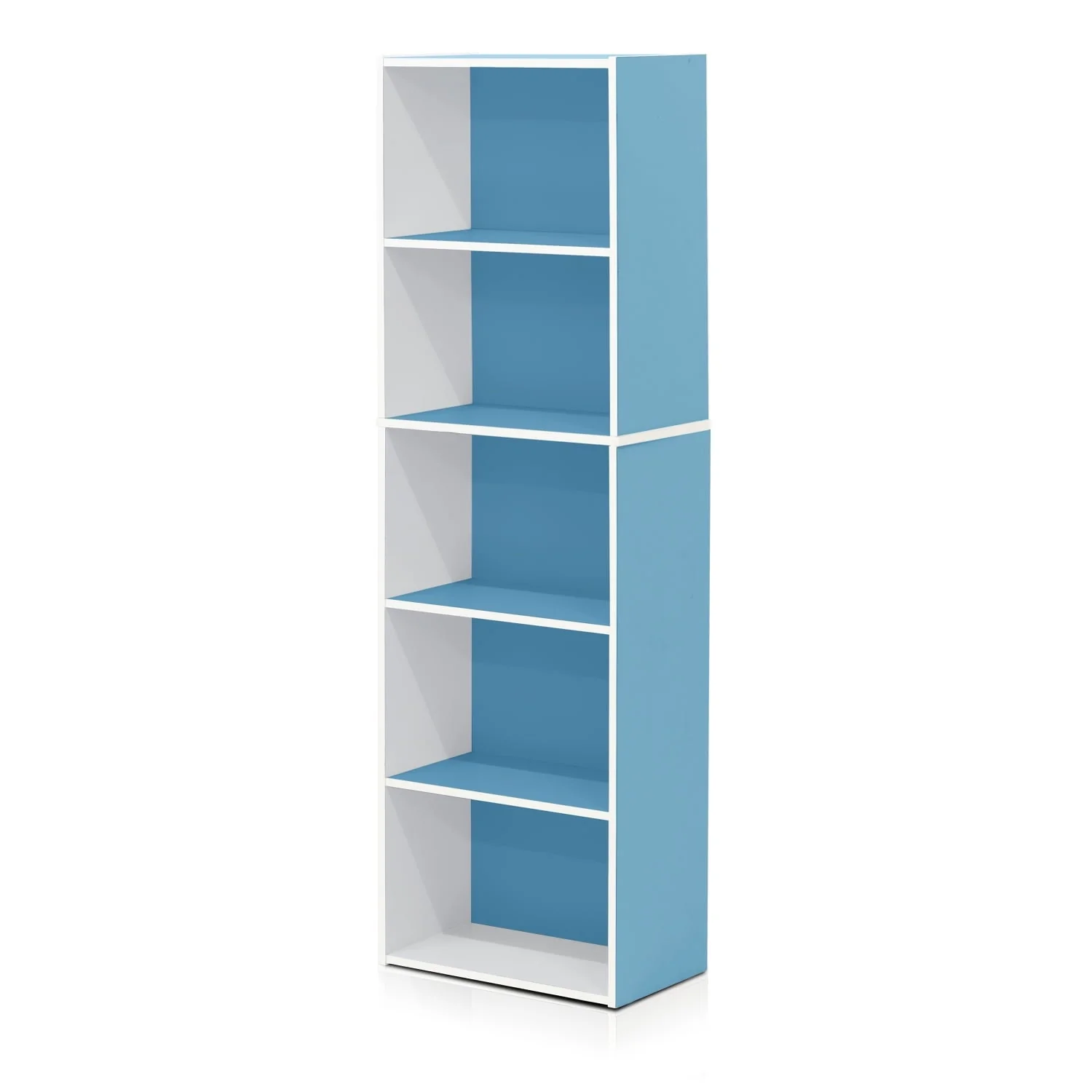 Furinno 11055 5-Tier Reversible Color Open Shelf Bookcase