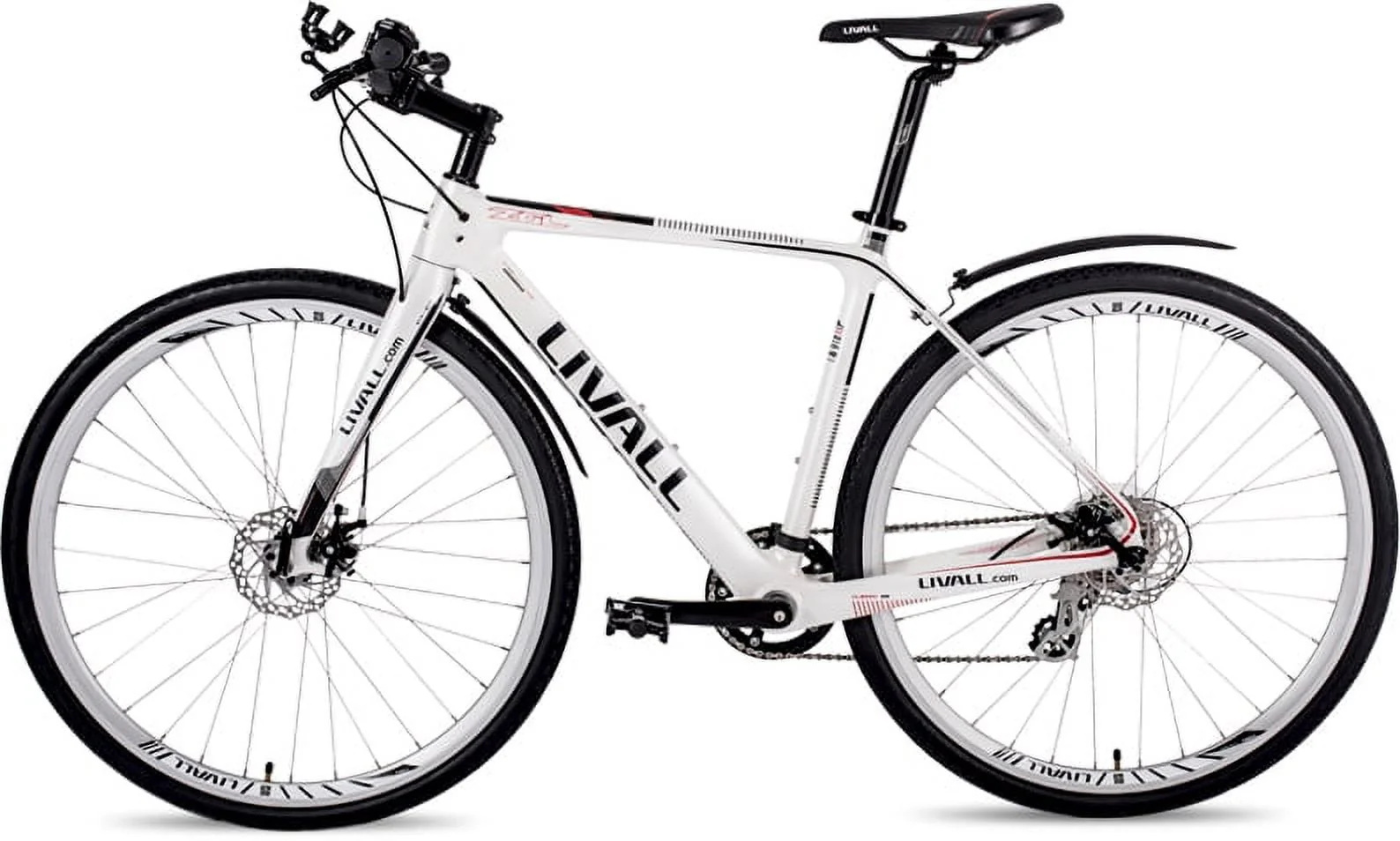 Livall O2 Alps 8Sp Smart Road Bike Bicycle Outdoor Sport & Recreation - Medium, White (51.5CM)