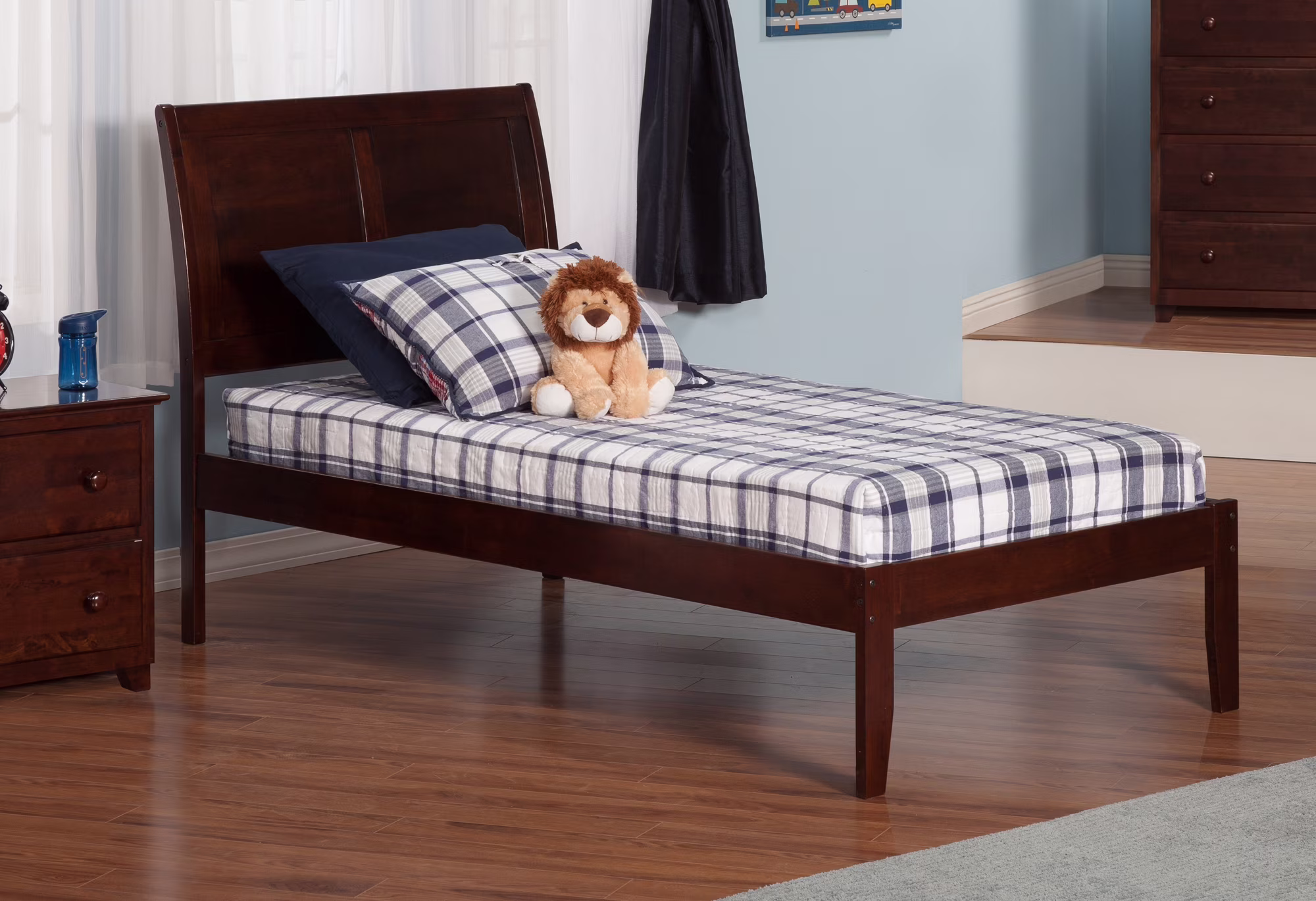 Portland Platform Bed with Open Foot Board, Multiple Colors, Multiple Sizes