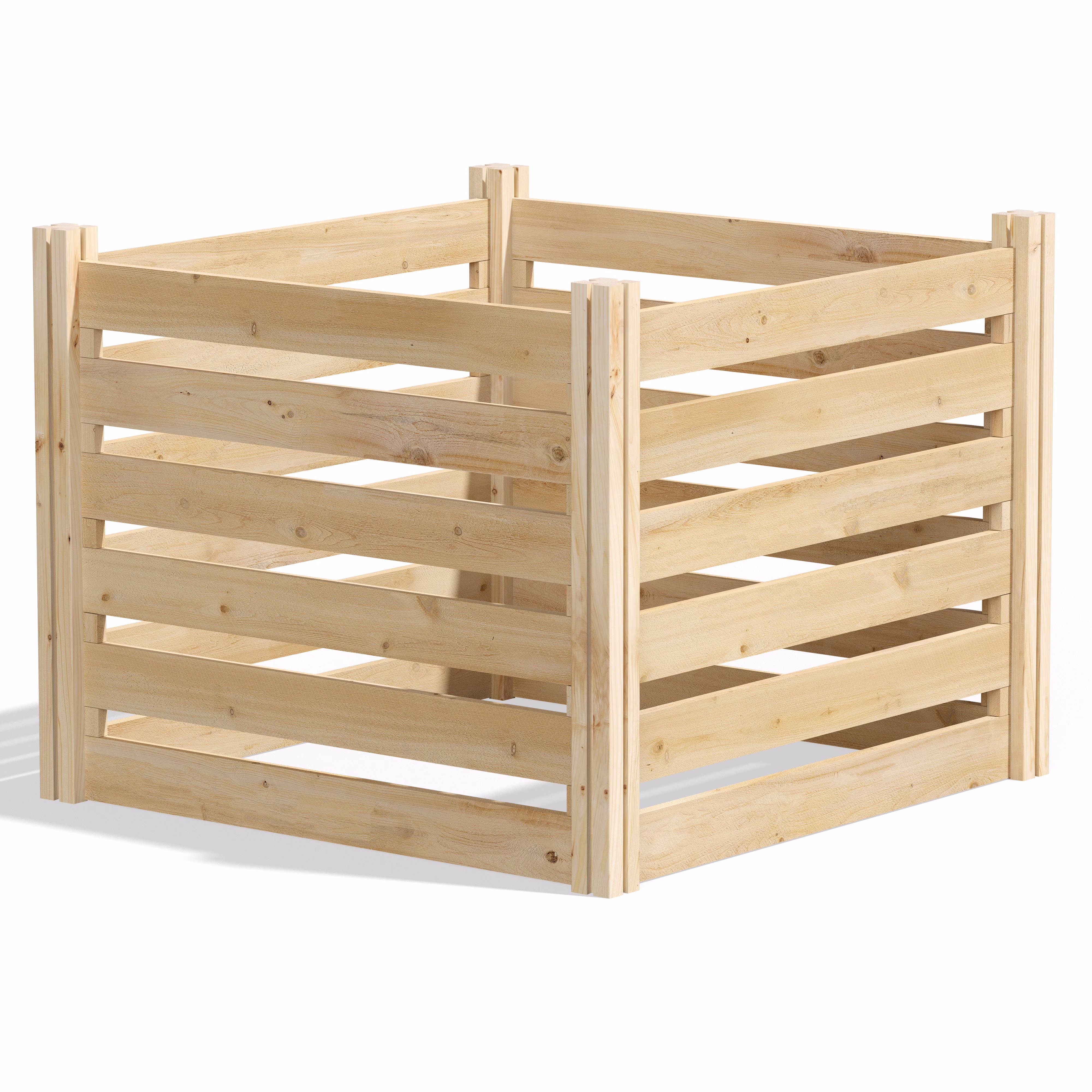 Greenes Fence 173.92 Gal Beige Wood Multi-Stage Composting Bin