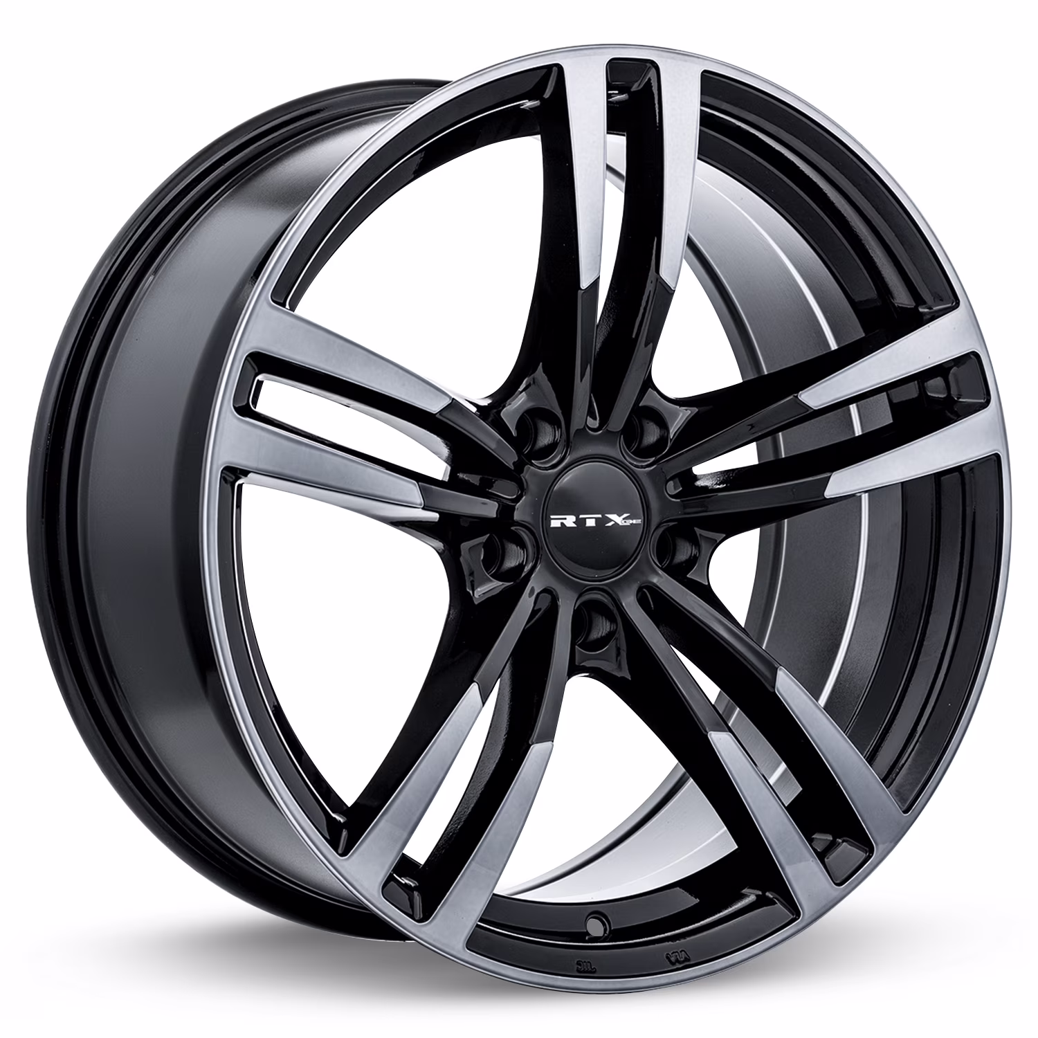 RTX Graz 19x8.5 5x120 35P CB72.6 Black Machined Grey Wheel