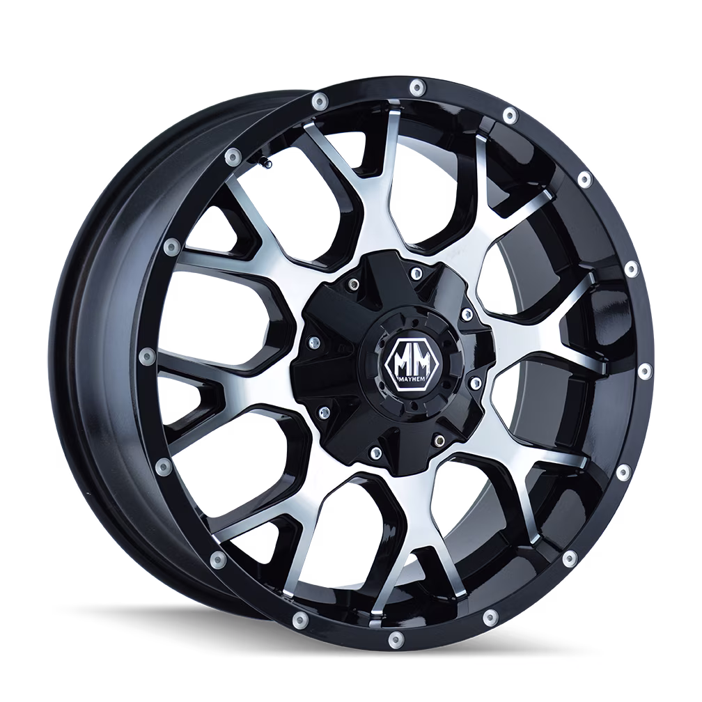 Mayhem Warrior-8015 18X9 8X180 18Et 124.1Cb Black/Machined Face