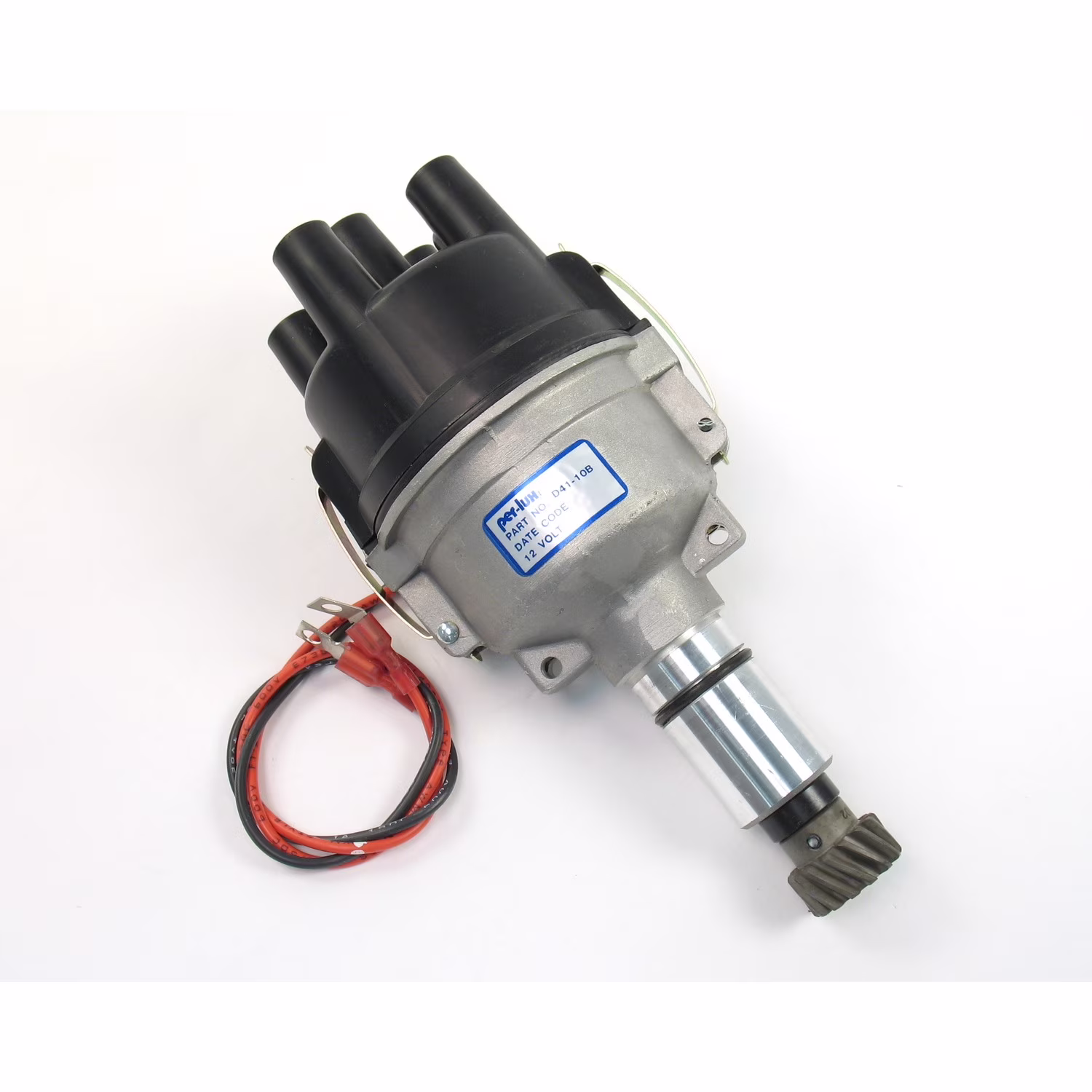 Pertronix Ignition PRTD41-10B Industrial Magnetic Pickup Socket Style Distributor for Wisconsin 4-Cylinder - Black