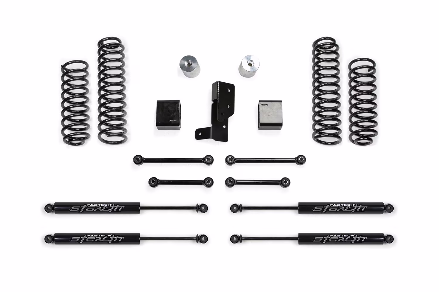 Fabtech K4107m Sport Lift System W/Shock Fits 18 21 Wrangler (Jl) Fits select: 2021 JEEP WRANGLER UNLIMITED SPORT, 2018-2019 JEEP WRANGLER UNLIMITED SAHARA