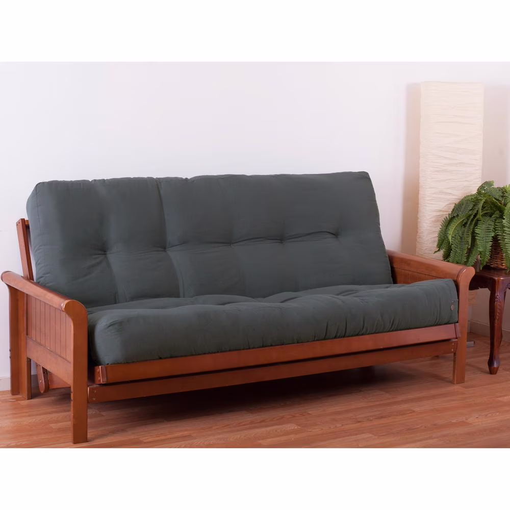 Belen Kox Blazing Needles Renewal 9-inch Twill Queen-size Futon Mattress - Steel Grey