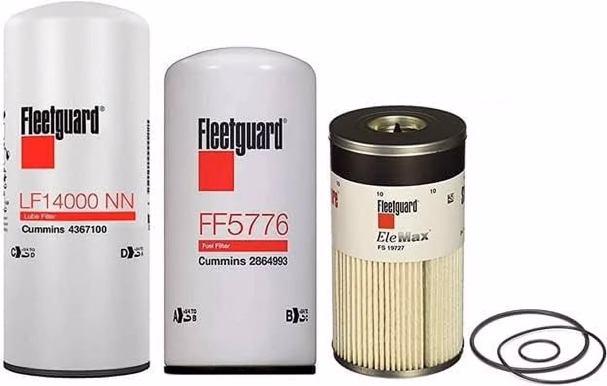 Genuine Fleetguard - Cummins Filtration Maintenance Filters Kit For Cummins LF14000NN - FF5776 - FS19727