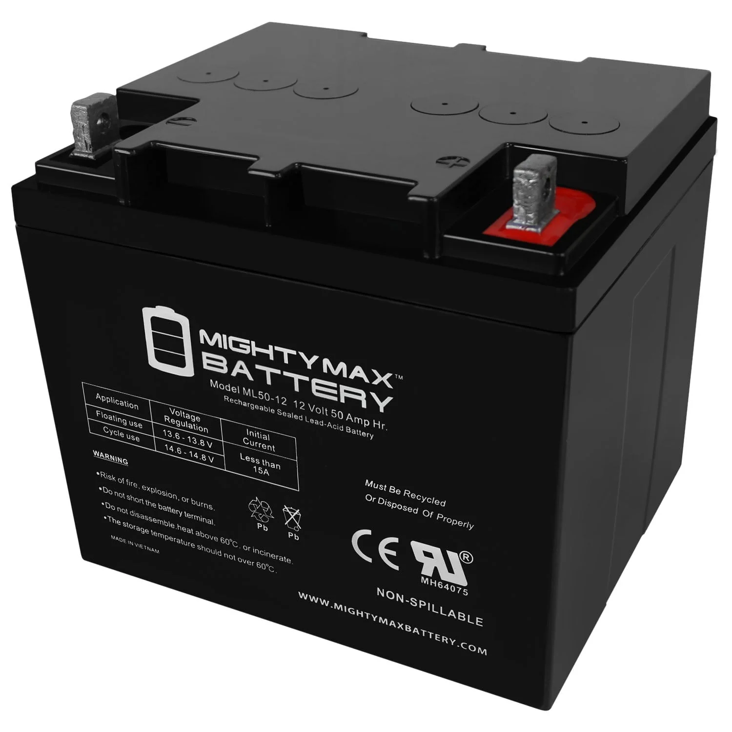 ML50-12 -12V 50AH Battery for C.T.M. Power Chair