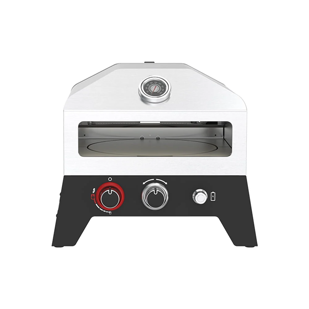 Nexgrill 12 in. Stainless Steel Tabletop Propane Gas Outdoor Pizza Oven