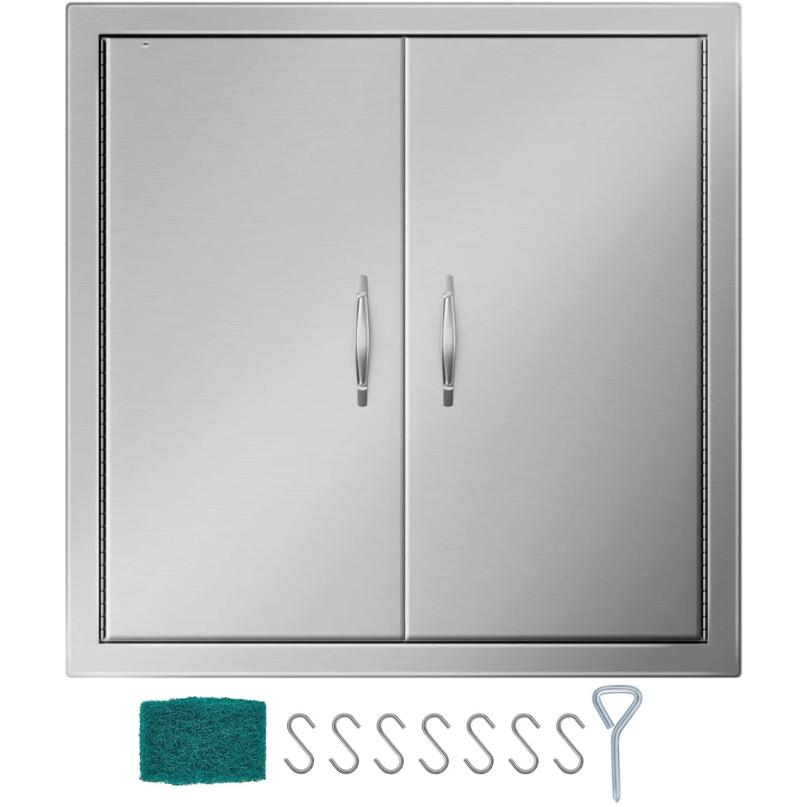 BENTISM Double Walled Access Door 24" Outdoor Kitchen / Bbq Island 304 Stainless Steel