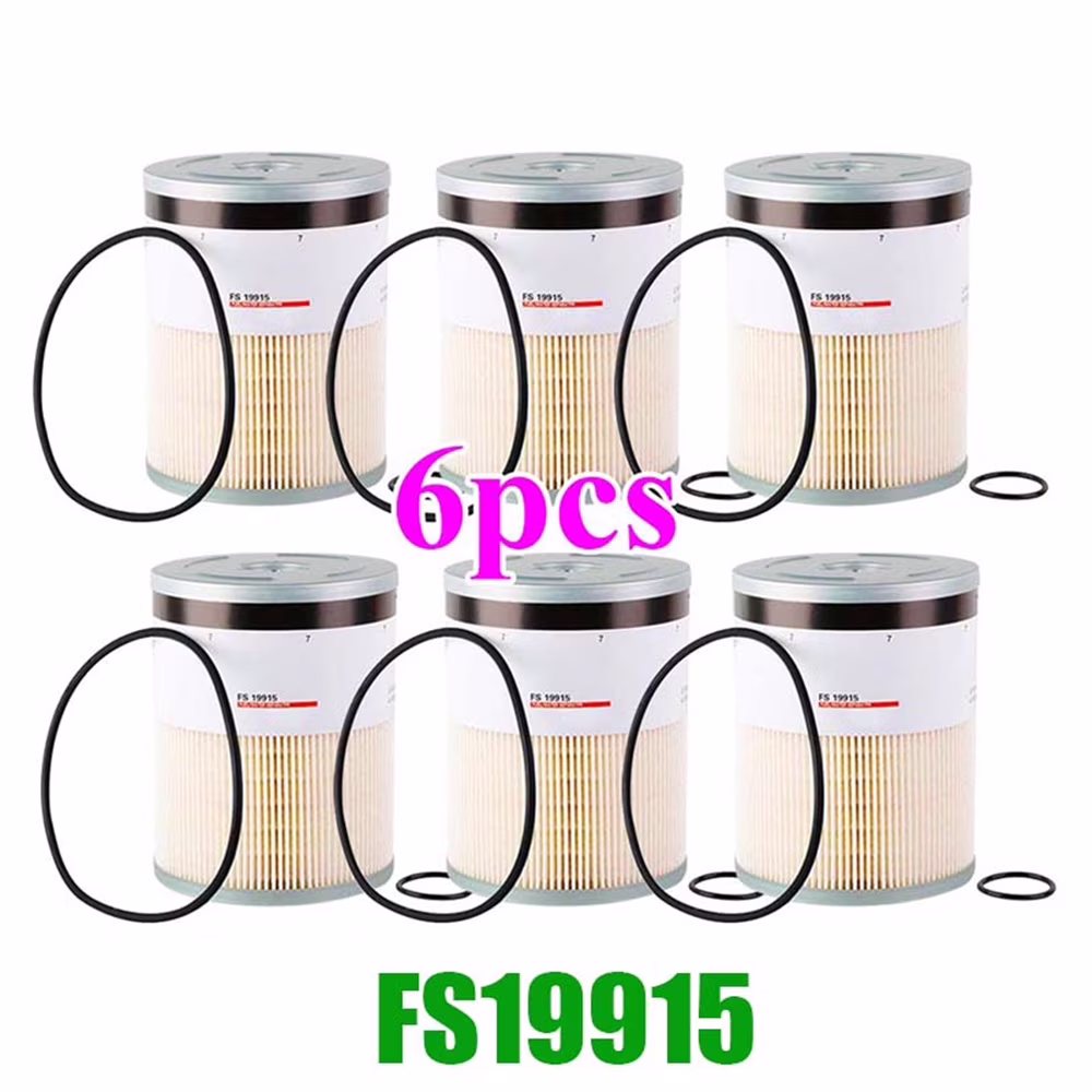 6X FS19915 Fuel Filter with Water Separator For Detroit Diesel A0000903651