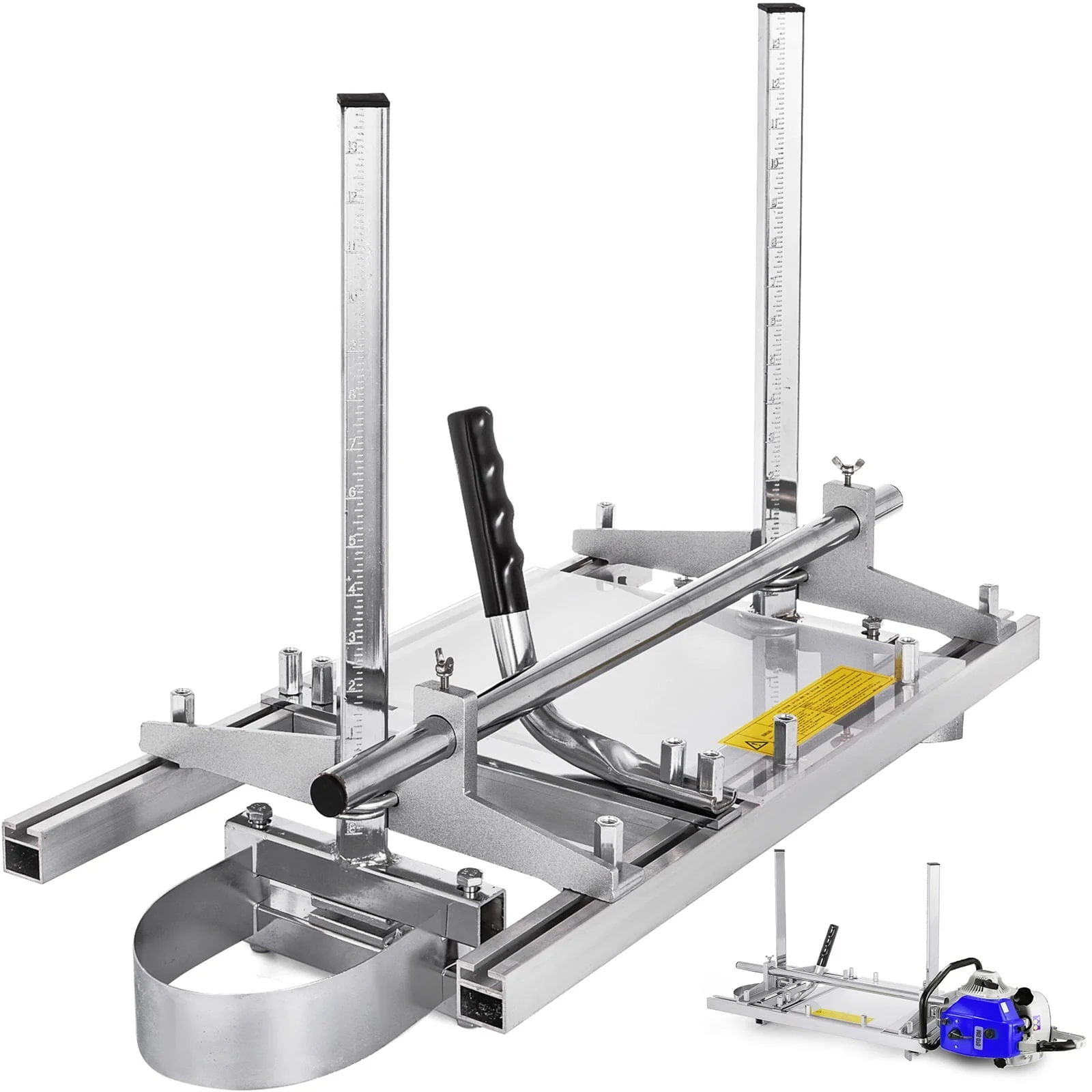 VEVOR Chainsaw Mill Planking Milling 14" to 24" Guide Bar Wood Lumber Cutting Portable Sawmill Aluminum Steel Chainsaw Mill for Builders and Woodworkers
