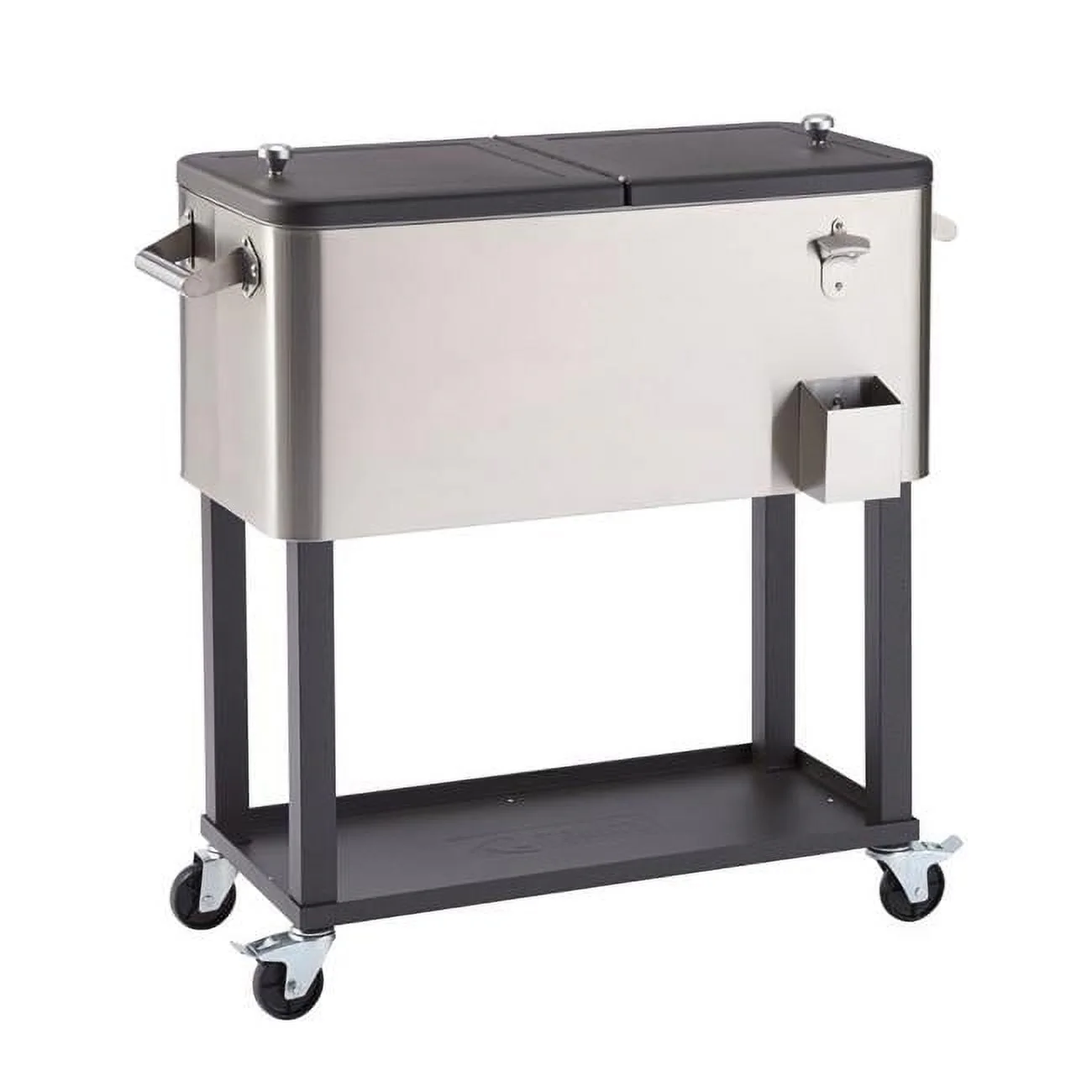 Trinity TXK-0804 100 qt. Stainless Steel Cooler - 36 x 38.25 x 20 in.