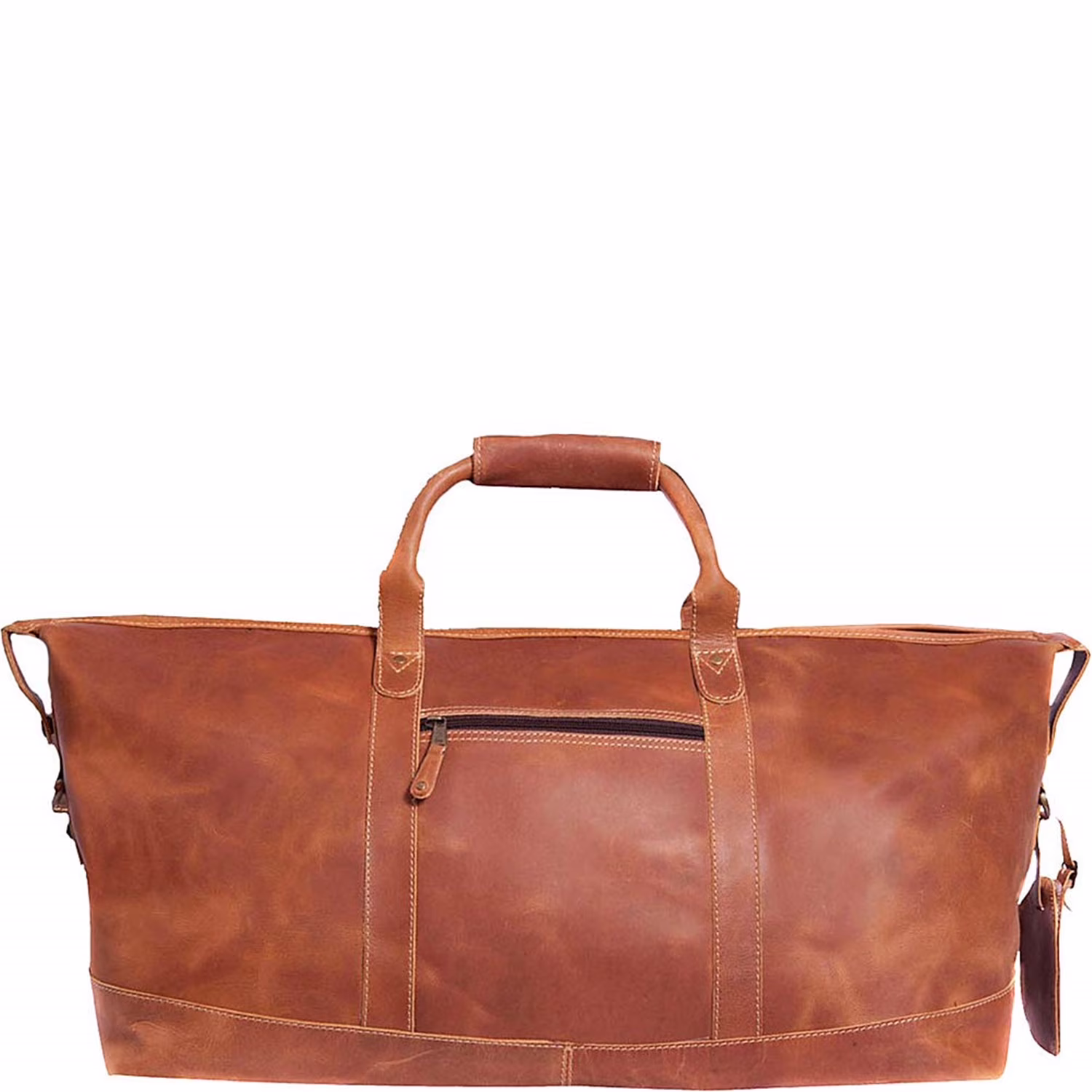Canyon Outback Leather Boulder Canyon 17" Leather Duffel Bag - Distressed Tan
