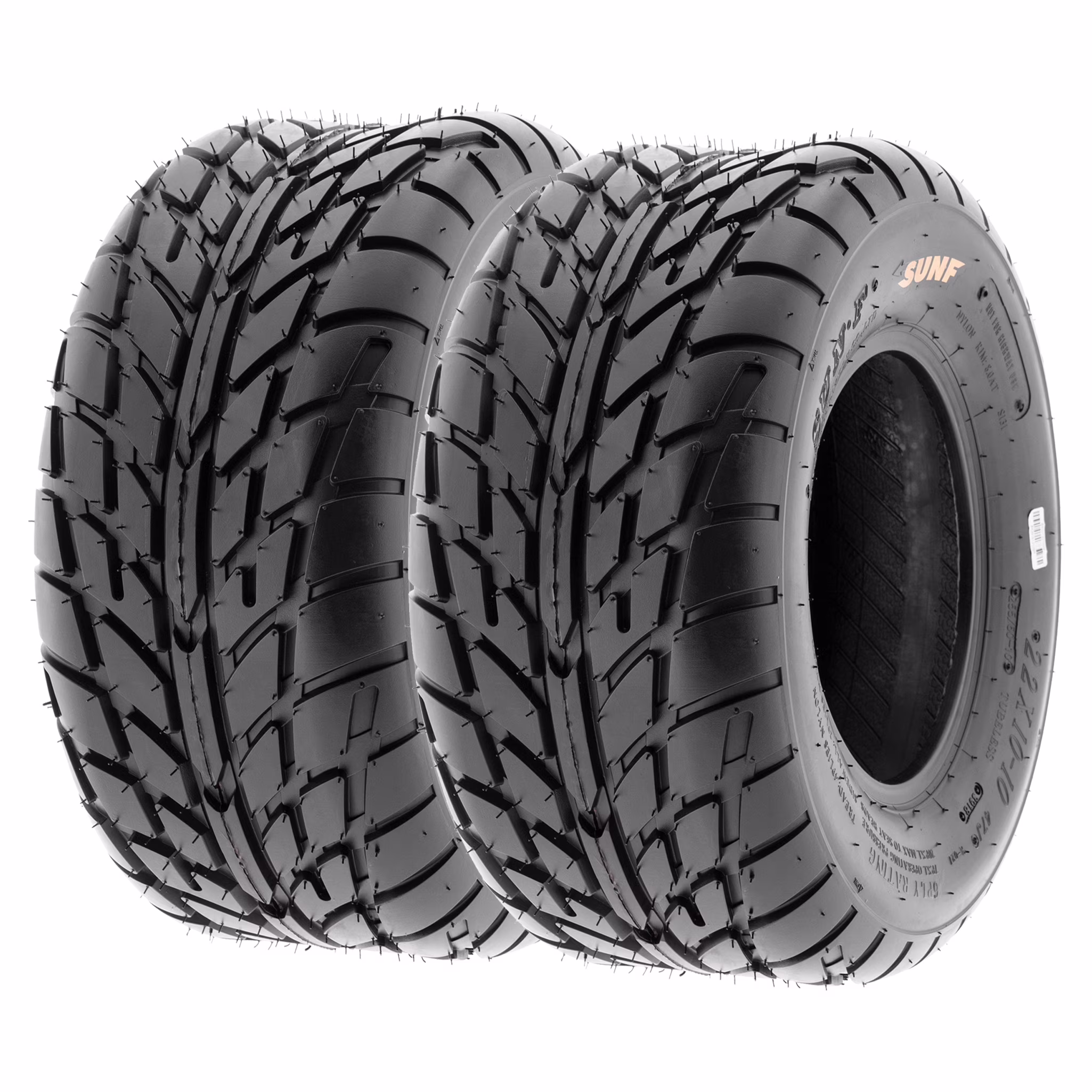 SunF All Terrain ATV UTV Quad Sport Tires 22x10-8 22x10x8 6 PR A021 (Pair of 2)