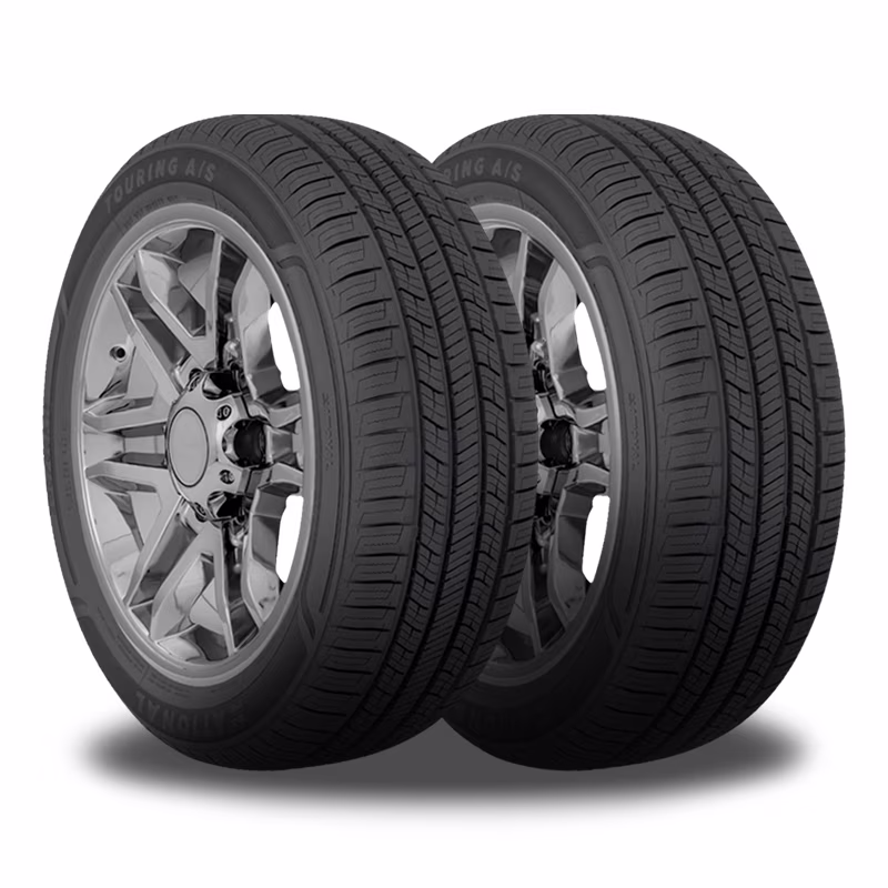 2 National Touring A/S 225/45R17 94H All Season Touring 480AA 60K Mi Warranty NLR71 / 225/45/17 / 2254517