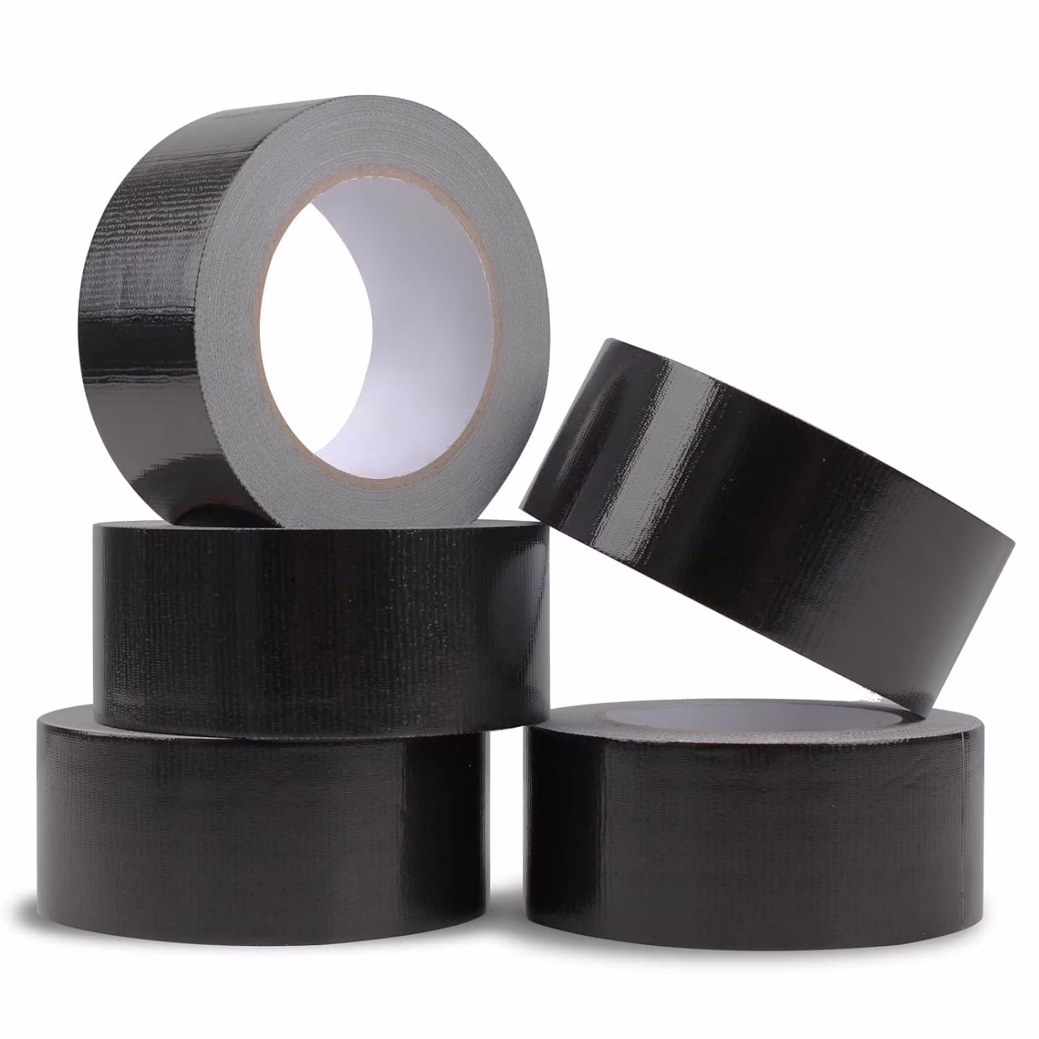 MMBM Duct Tape 2" x 60 Yards Black, 6 Mil Durable Utility Tape for Patching & Box Sealing, 24 Rolls