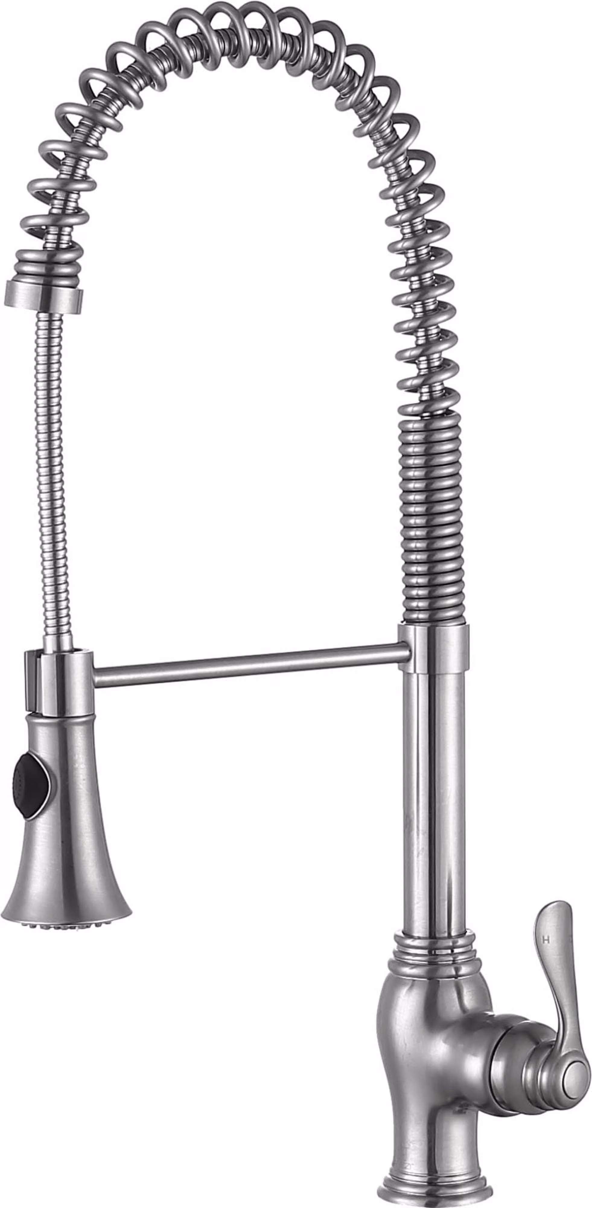 Anzzi Kf-Az209 Bastion 1.8 GPM Single Hole Pre-Rinse Kitchen Faucet - Nickel