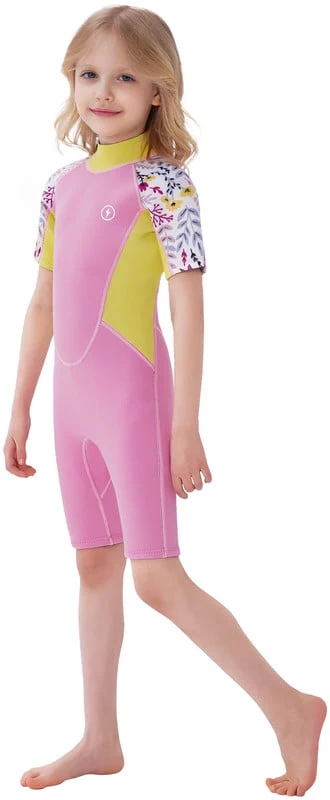 Kids Wetsuit for Boys and Girls, 2/2mm Neoprene Thermal Swimsuit, Toddler/Junior/Youth Diving Suit