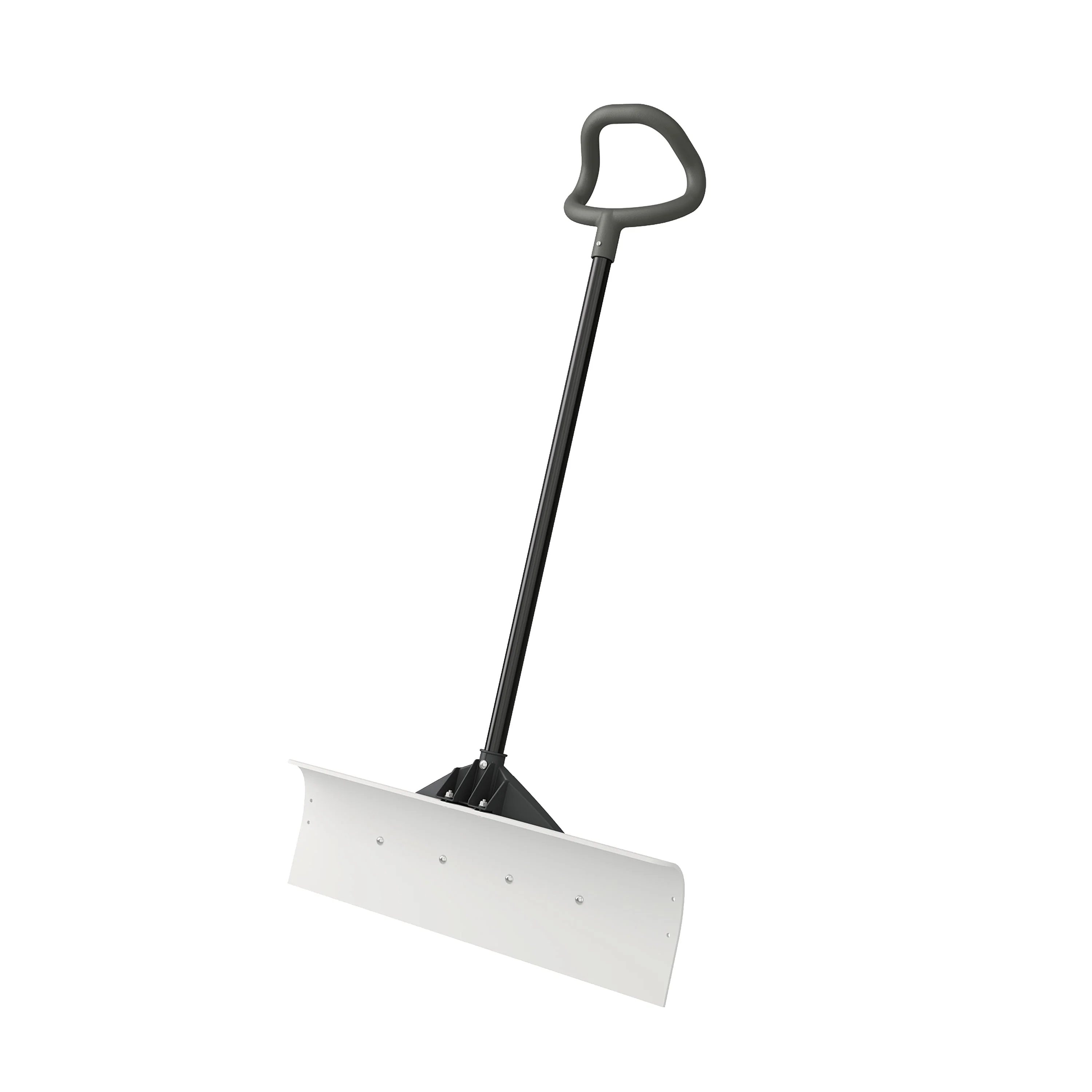 Suncast 30'' Ultra High Molecular Weight Steel-Resin Snow Pusher Shovel, White 4 pack