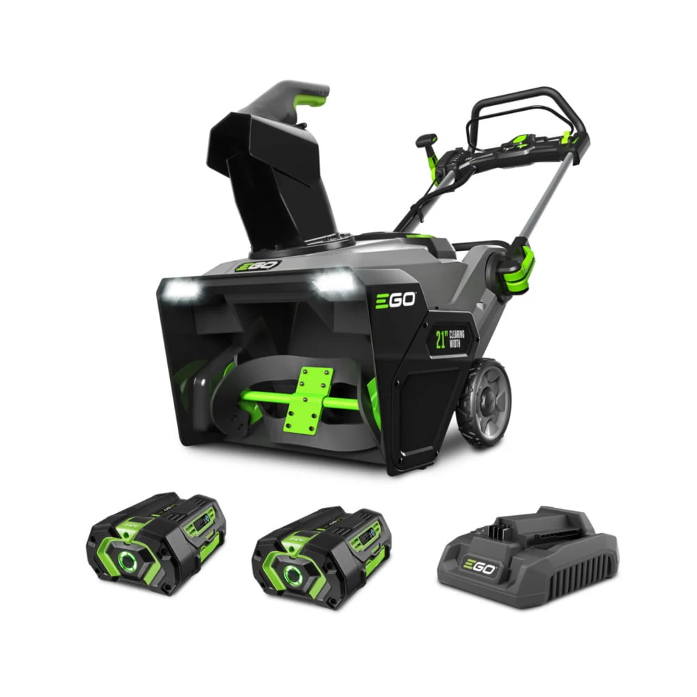 Ego Power+ Snow Blower 21" Single Stage With Two 4.0Ah Batteries
