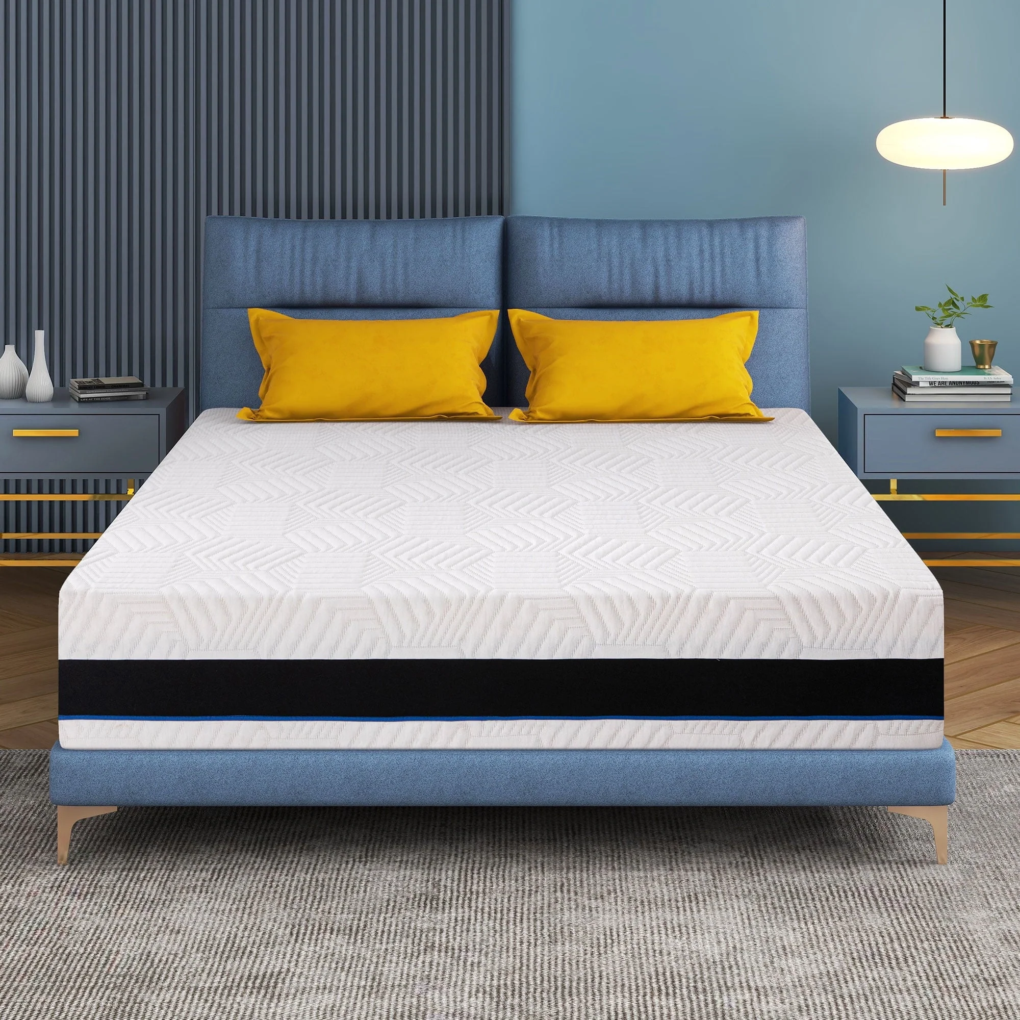 Twin Mattress,12 inch Gel Memory Foam Twin Size Mattress for Pressure Relief,Mattress in a Box