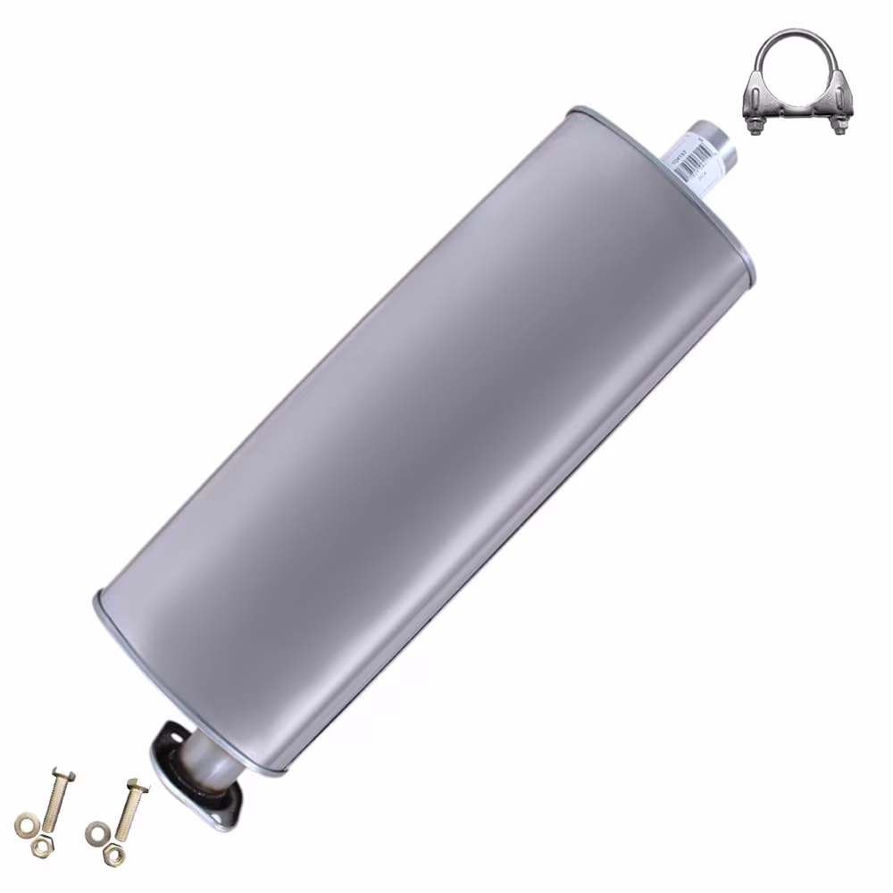 Stainless Steel Exhaust Muffler Fits 2006-2010 Jeep Commander 3.7L & 2006-2009 Jeep Commander 5.7L - Direct Fit