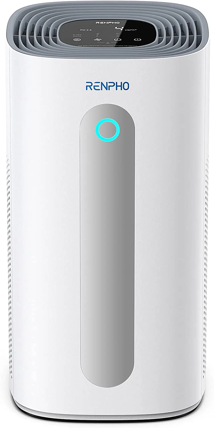 RENPHO True HEPA Air Purifier R-M003, Air Cleaner for Large Room up to 2420 ft², PM2.5, White
