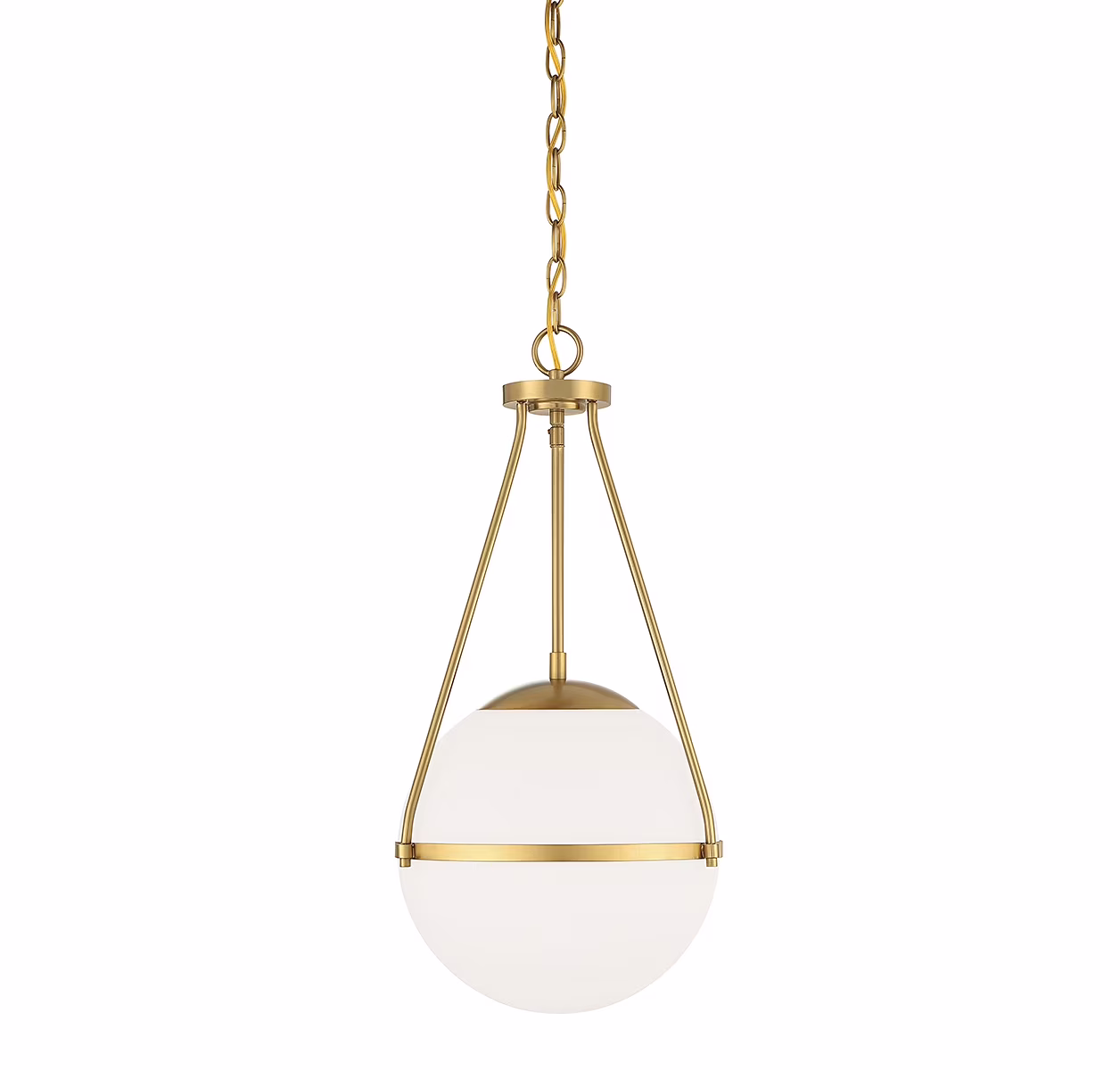 Trade Winds Hammond 1-Light Pendant in Natural Brass