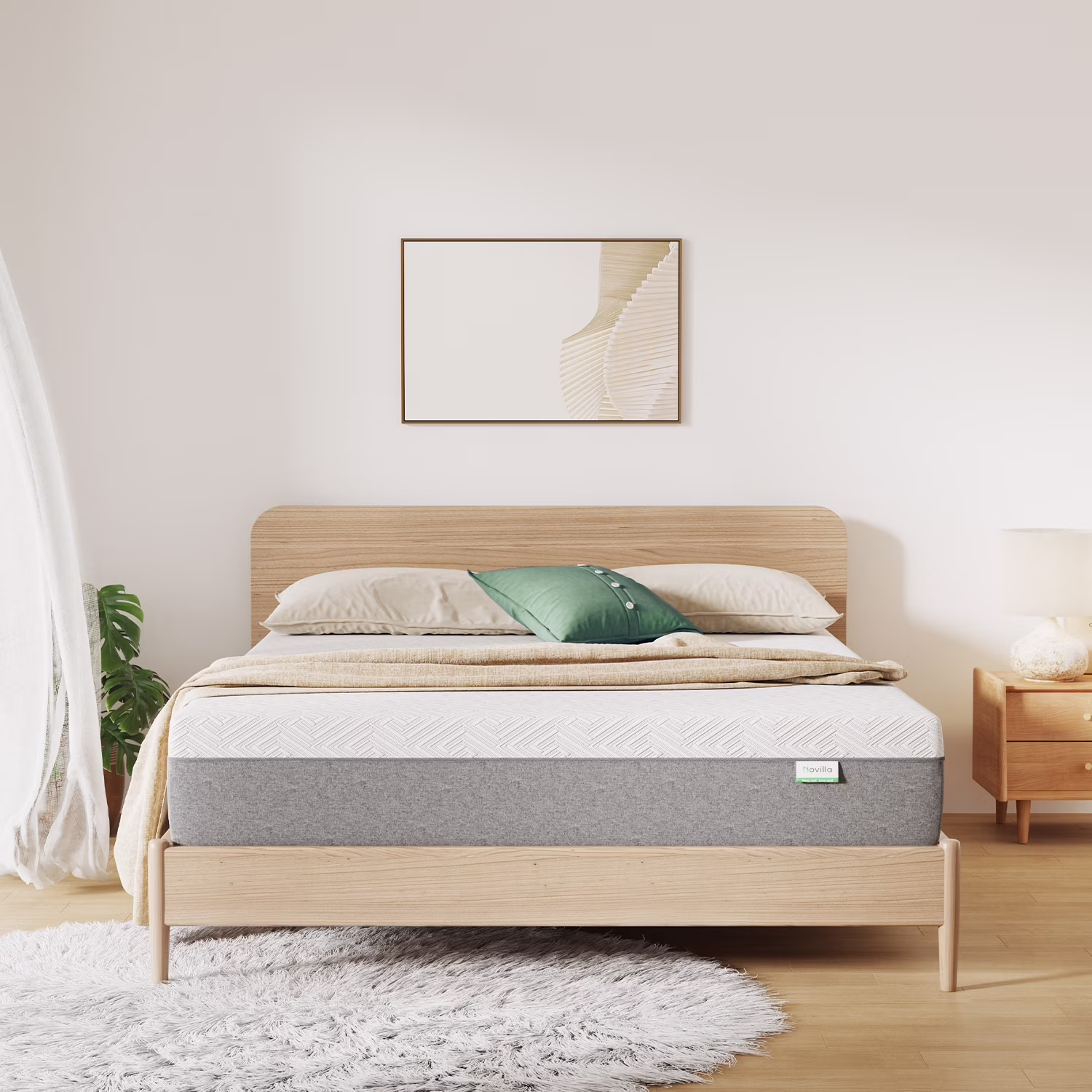 Novilla Mattress Queen Size, 12 Inch Gel Queen Memory Foam Mattress in a Box for Suppotive, Pressure Relieving & Plush Comfort, Bliss