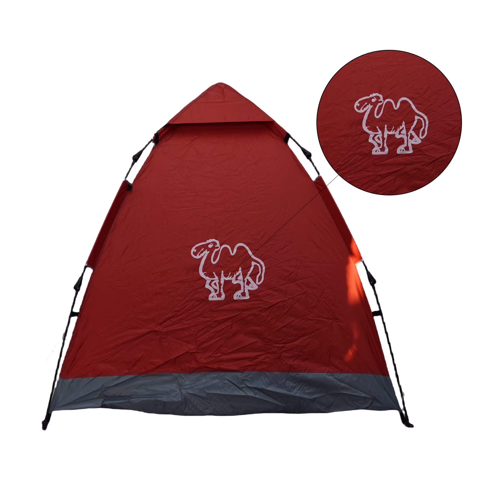 Cartoon camel 2-Person Camp Tent Red