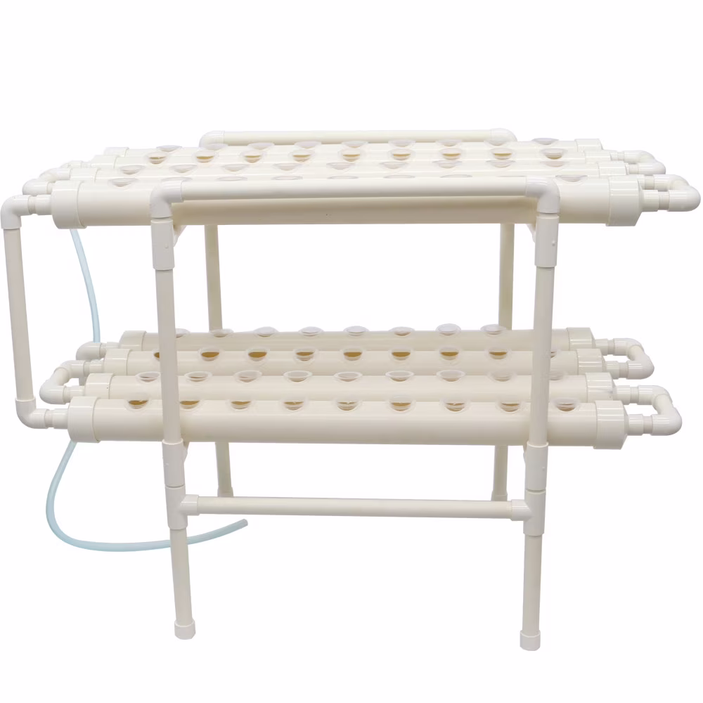INTBUYING Hydroponic 72 Plant Site Grow Kit Deep Water Culture Plant Growing System with Water Pump
