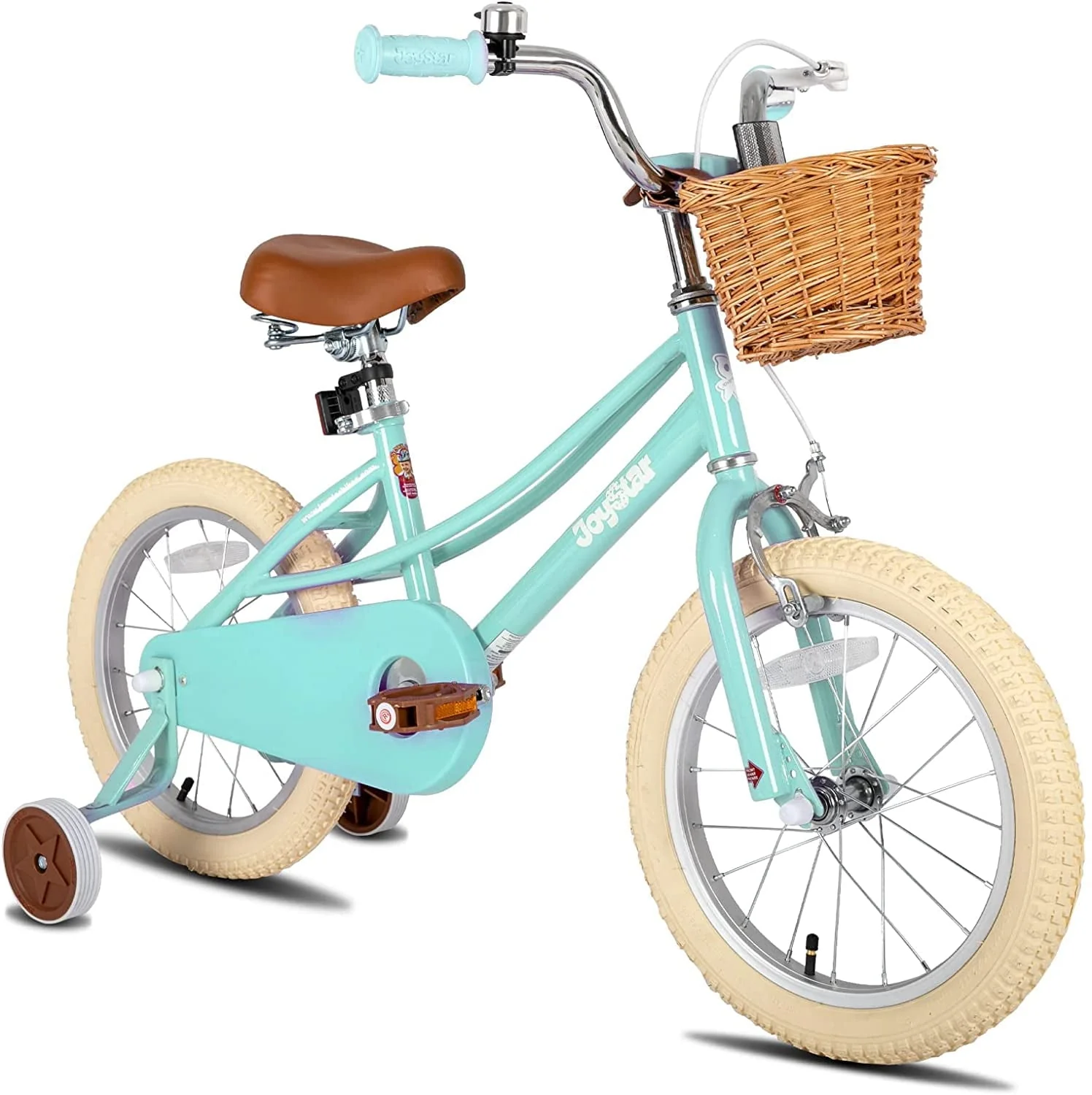 JOYSTAR Girls Bike for 2-12 Years Old Toddlers and Kids, 12" 14" 16" Kids Bike with Training Wheels & Basket, 20 Inch Kid's Bicycle with Kickstand, Retro Style Bikes