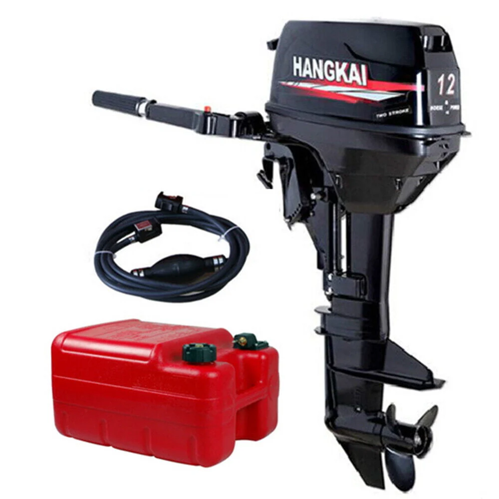 MIDUO 169CC Outboard Motor Marine Engine with Water-cooling CDI Tiller Control System