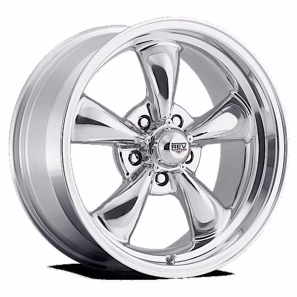 REV Wheels 100P-7807300 100 Series- 17x8 - 4.5 bs - 5x5/5x127 -Polished