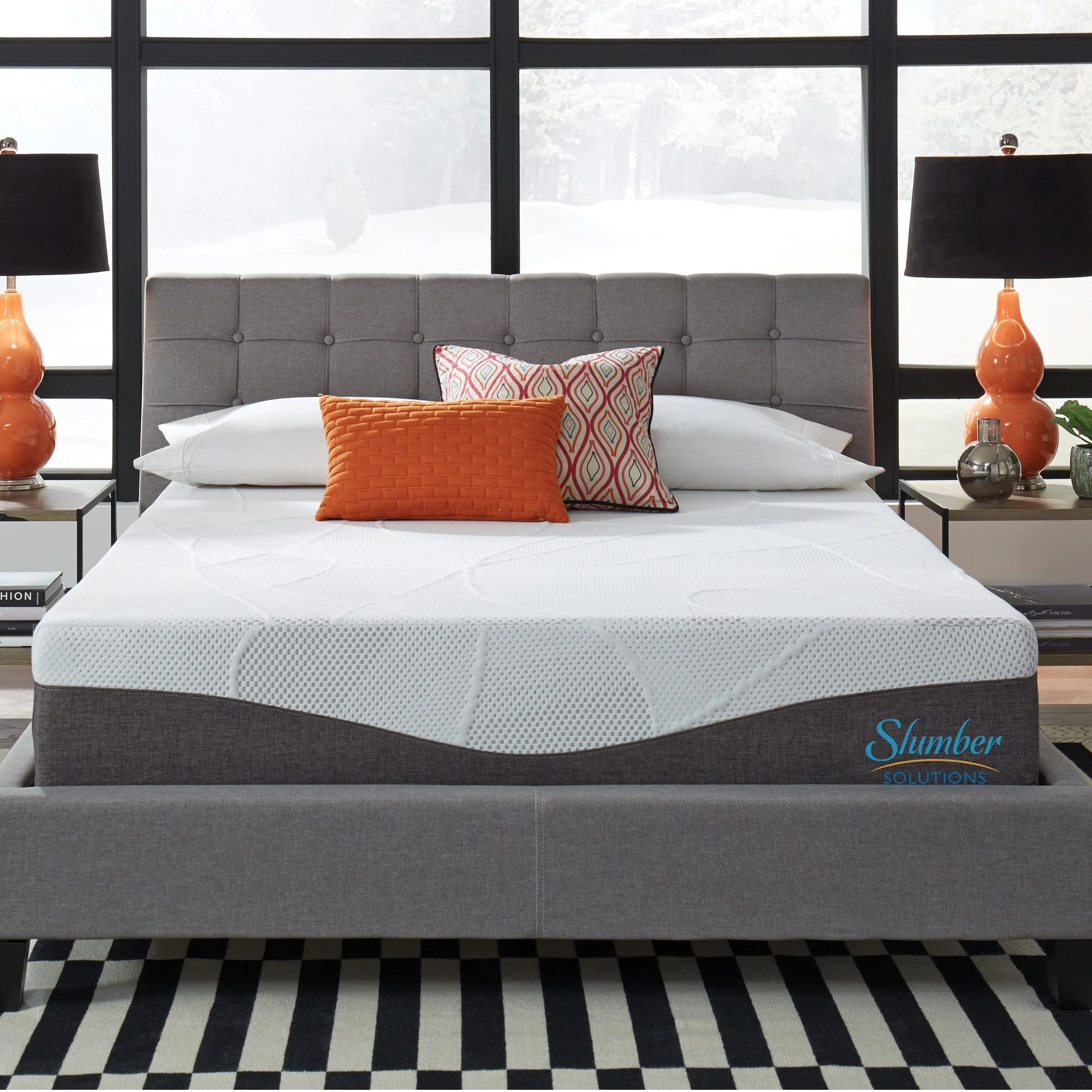 Solutions Renew 12" Customize Your Comfort Gel Foam Mattress-In-A-Box, Plush, Twin