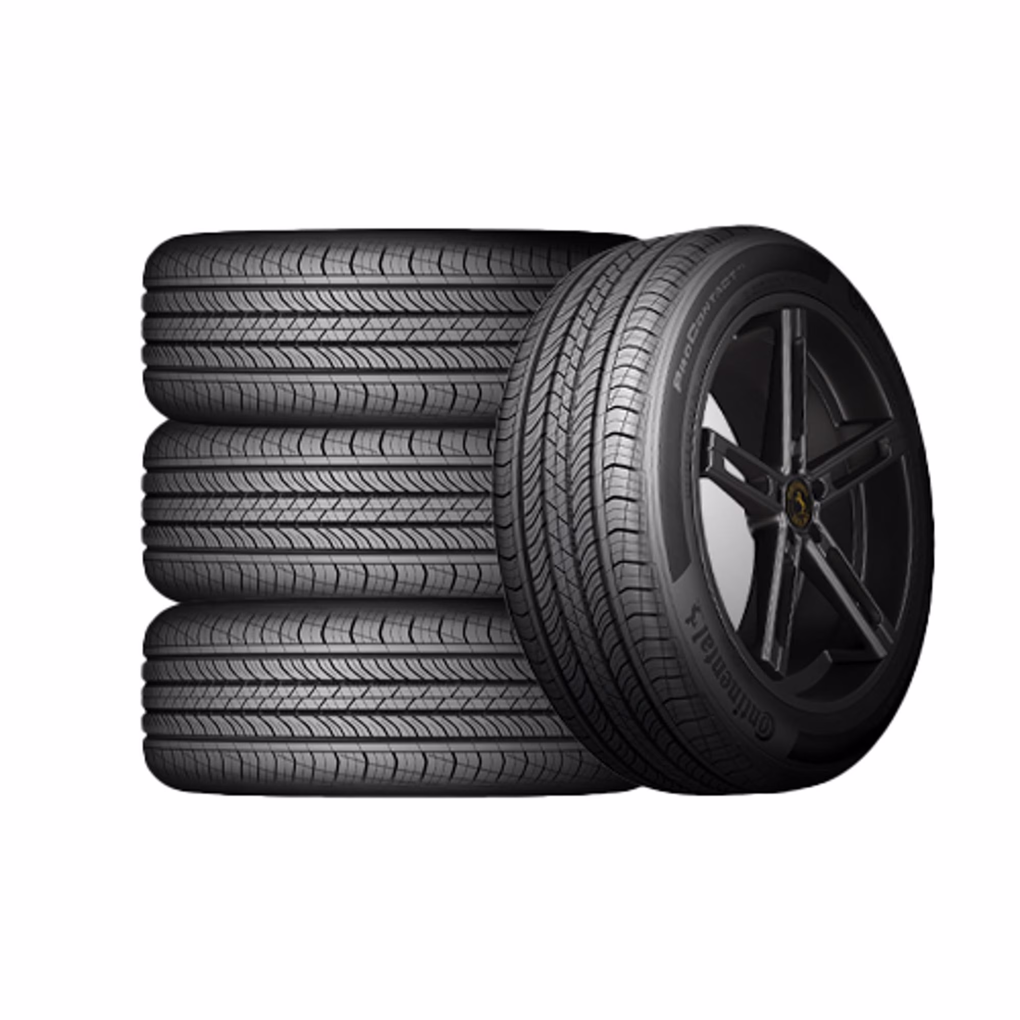 Set of 4 Continental ProContact TX 235/55R19 101V Tires Fits: 2010-16 Chevrolet Equinox LTZ, 2017 Chevrolet Equinox Premier