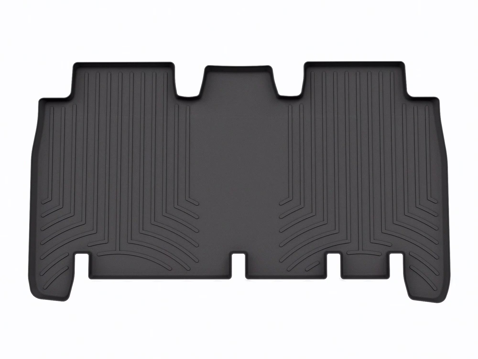 WeatherTech Custom Fit FloorLiners compatible with 2021-2024 Tesla Model X - 2nd Row, Black