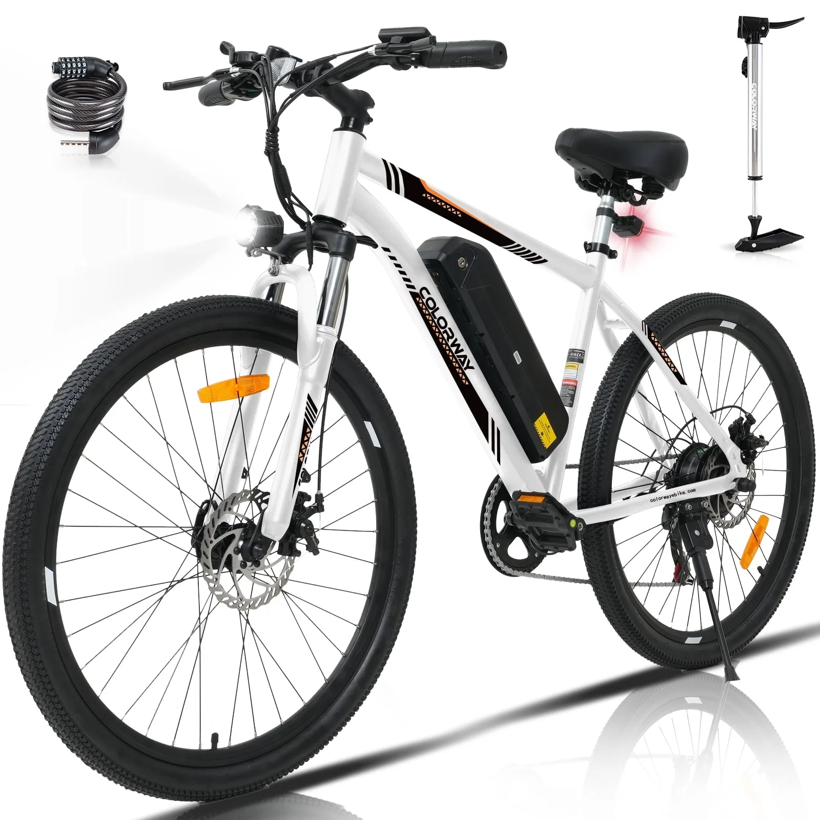 COLORWAY 26" Electric Bike, 500W/36V/11.2AH Removable Battery E Bike,Max.speed 19.9MPH Bicycle for Teenager and Adults-BK15M